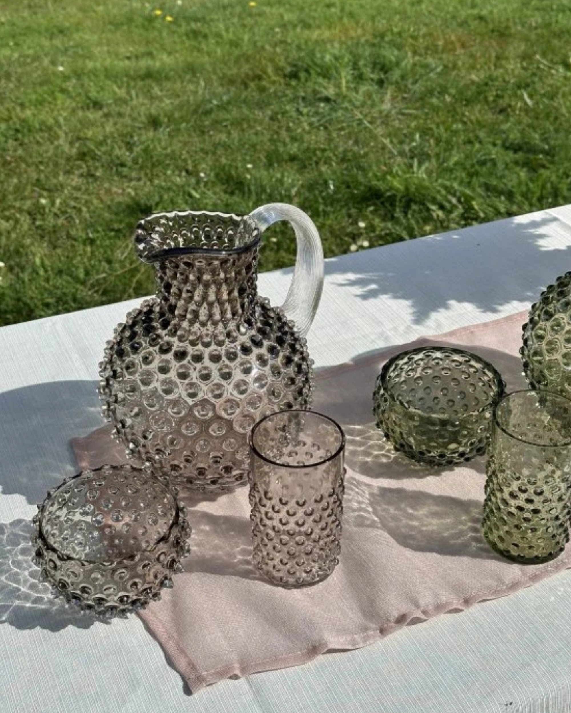 Anna von Lipa Hobnail Tumbler Cashmere, 6er Set