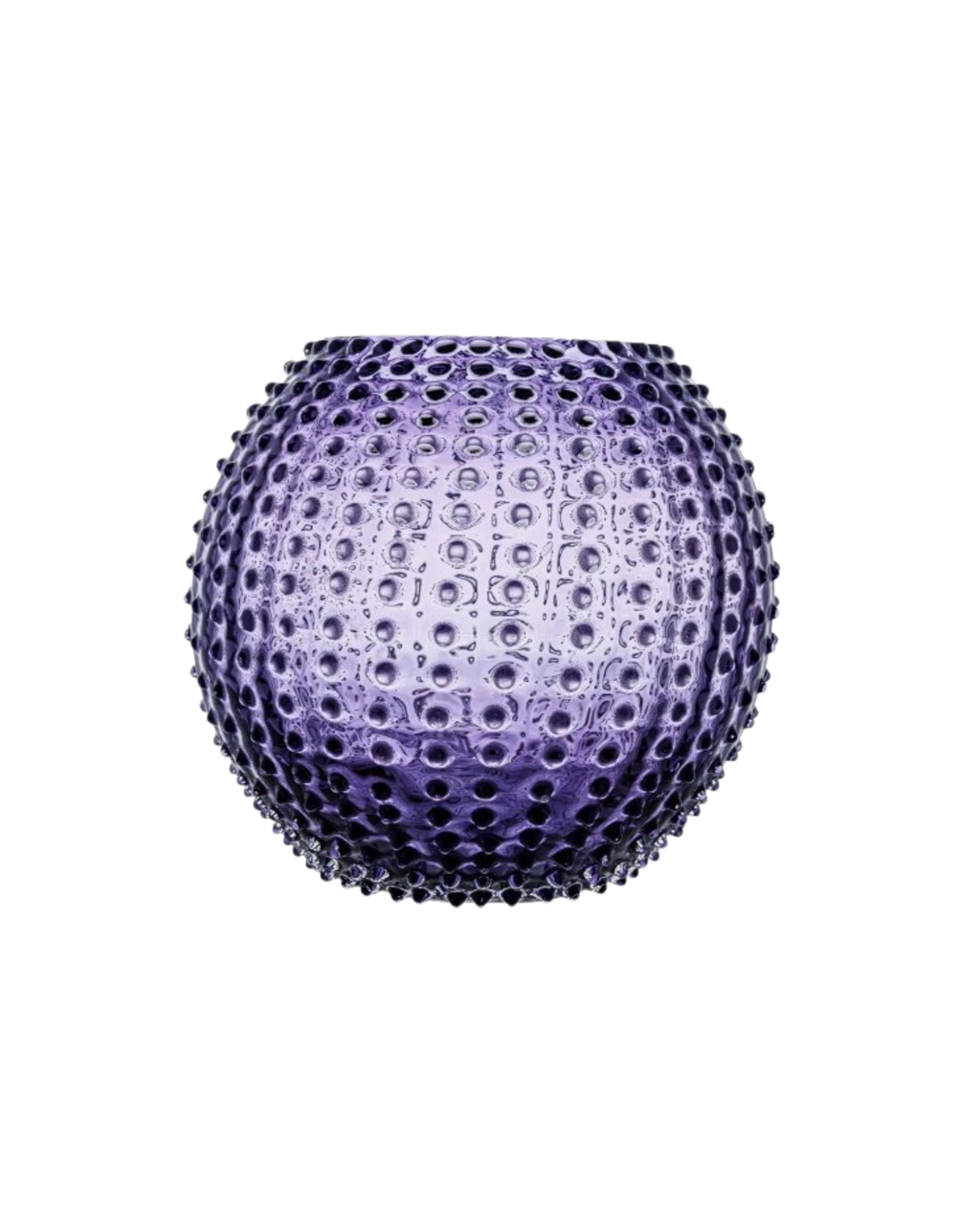 Hobnail Globe Vase Indigo, 24 cm, mundgeblasen