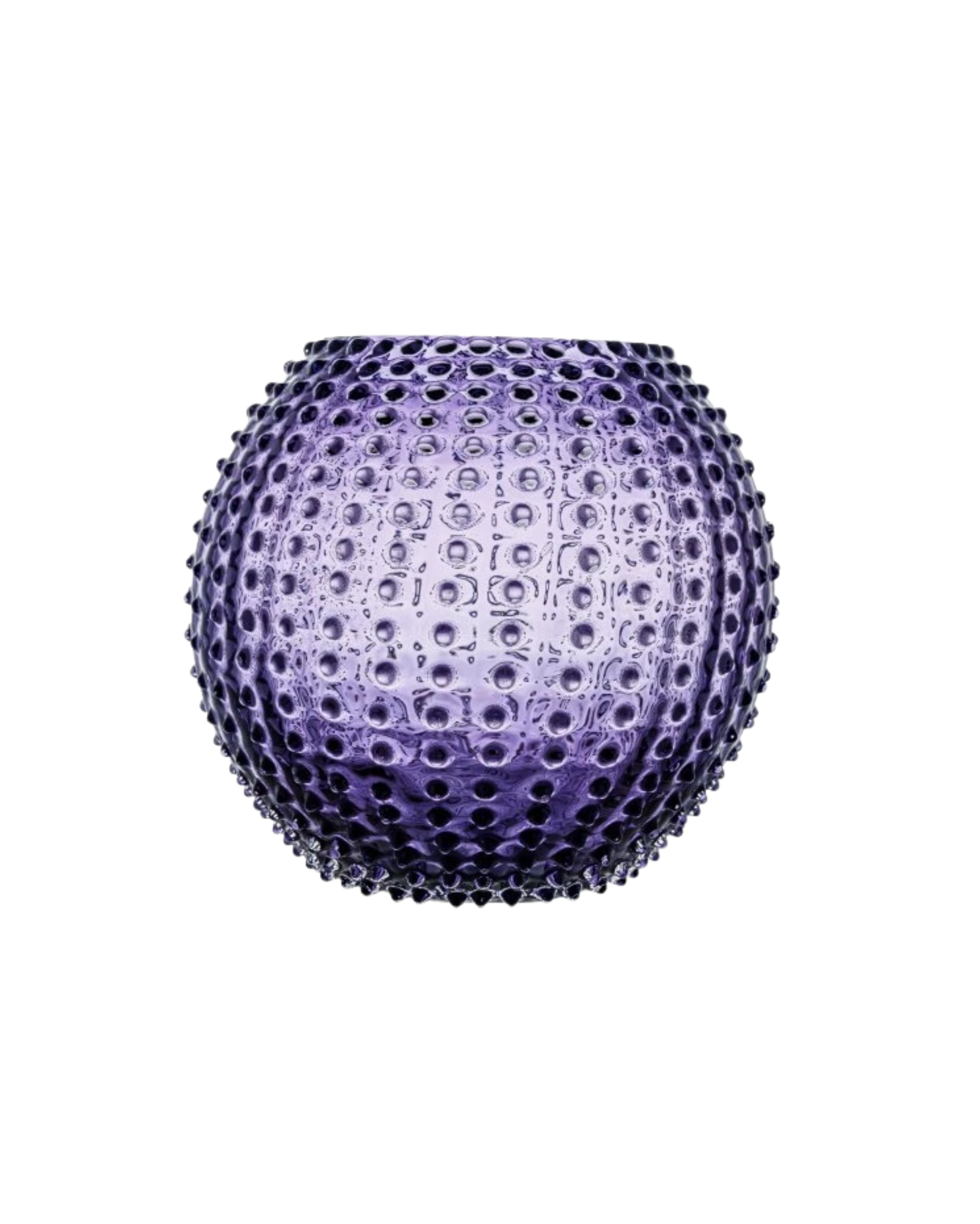 Hobnail Globe Vase Indigo, 24 cm, mundgeblasen