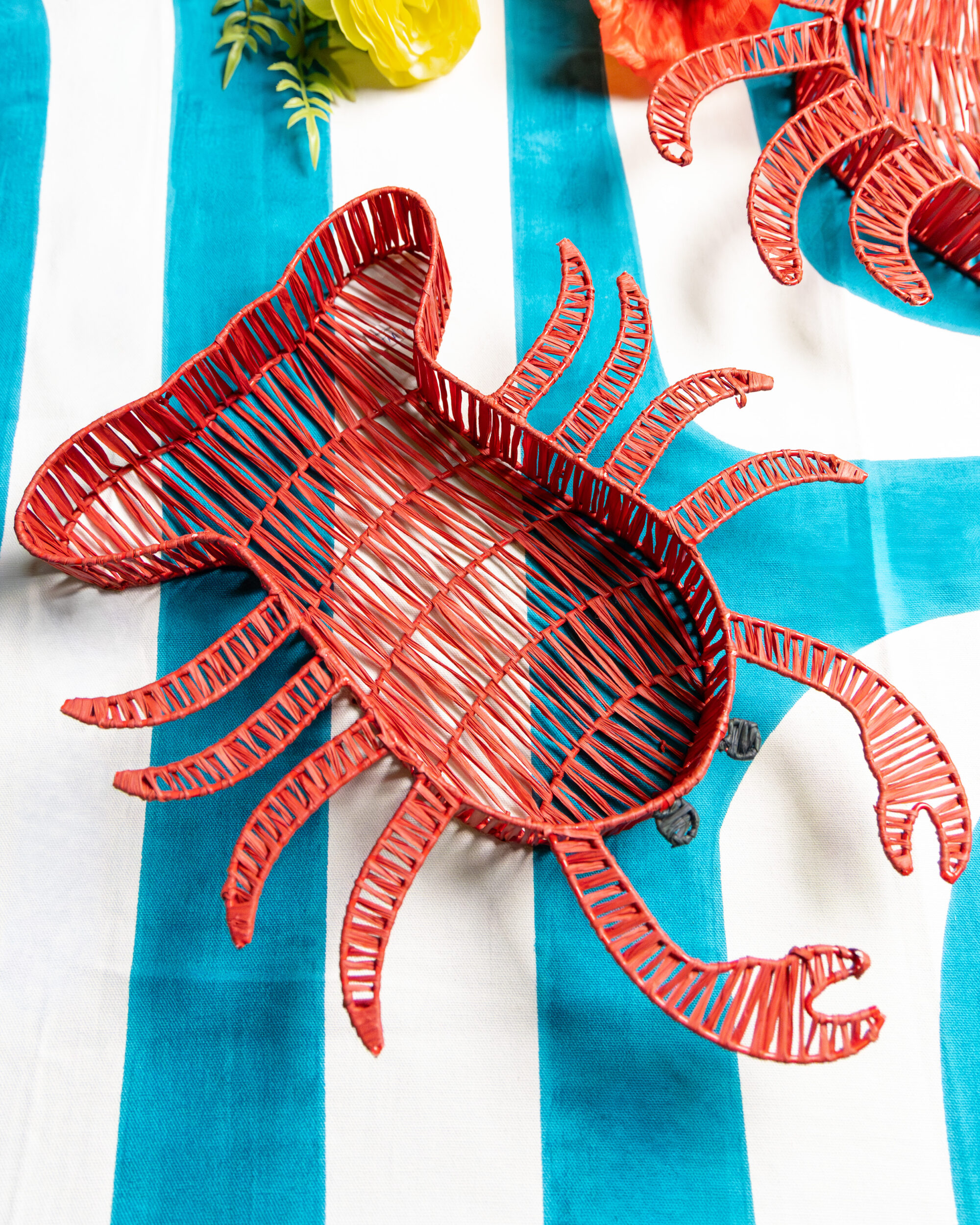 Handgeflochtener Bast Korb Lobster