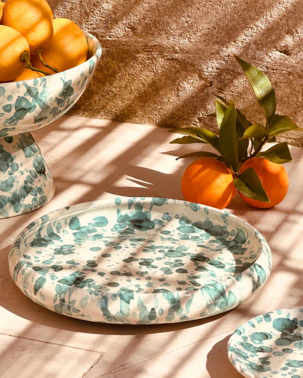 Frisbee Plate Honey Studio Riviera Turquoise