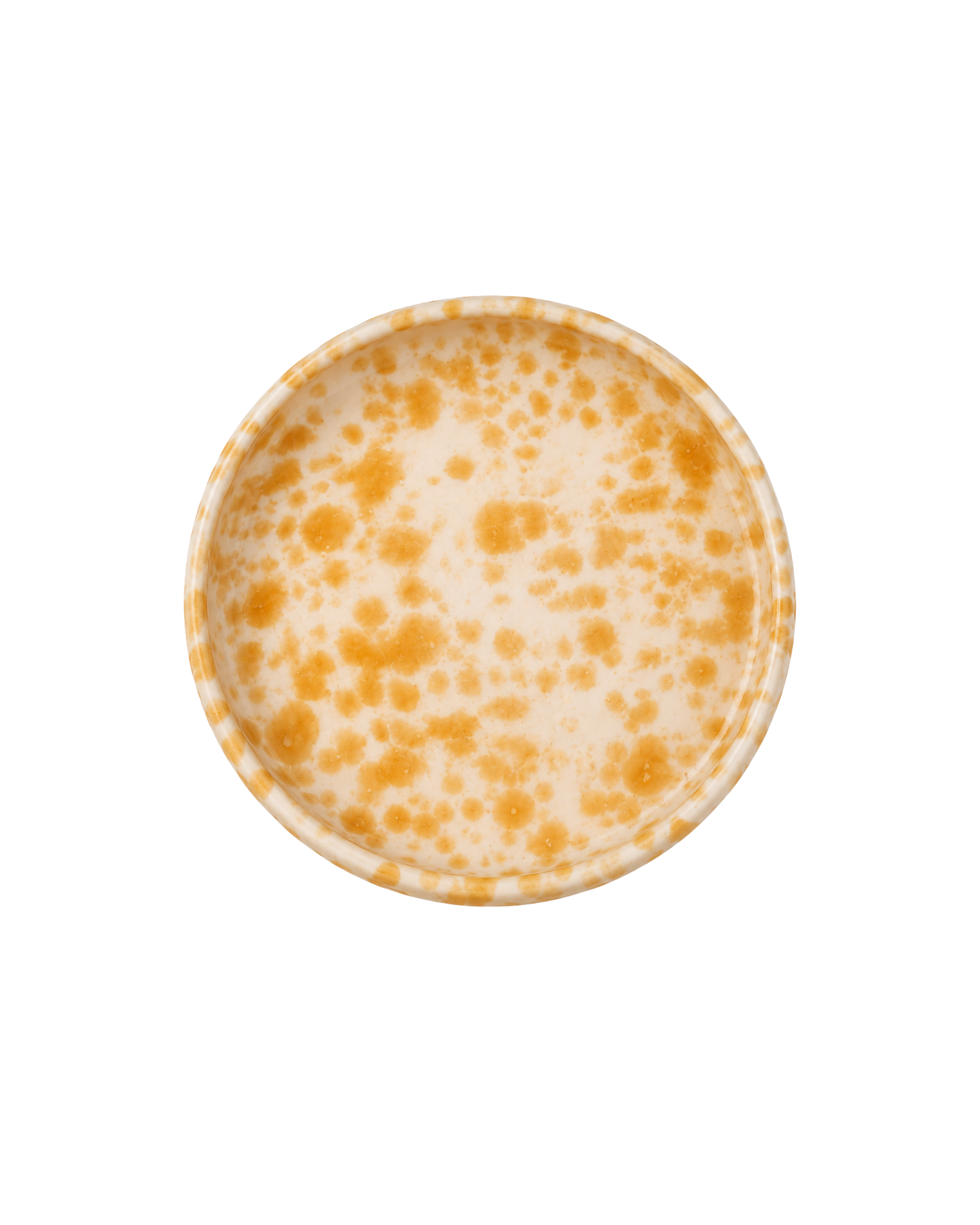 Frisbee Teller Honey mit gelben Tupfen, 4er Set