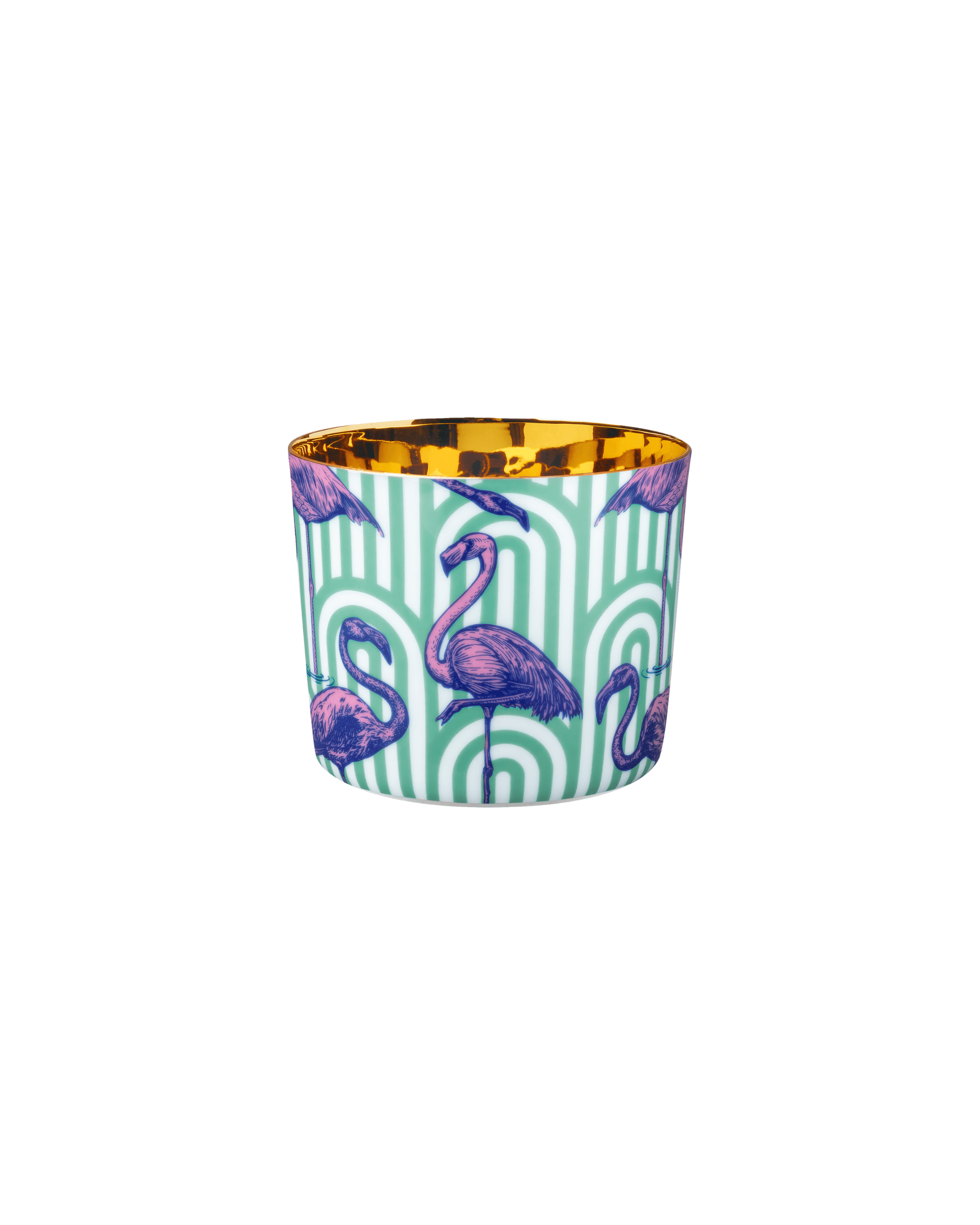 Fürstenberg Porzellan Champagnerbecher Sip of Gold Flamingo
