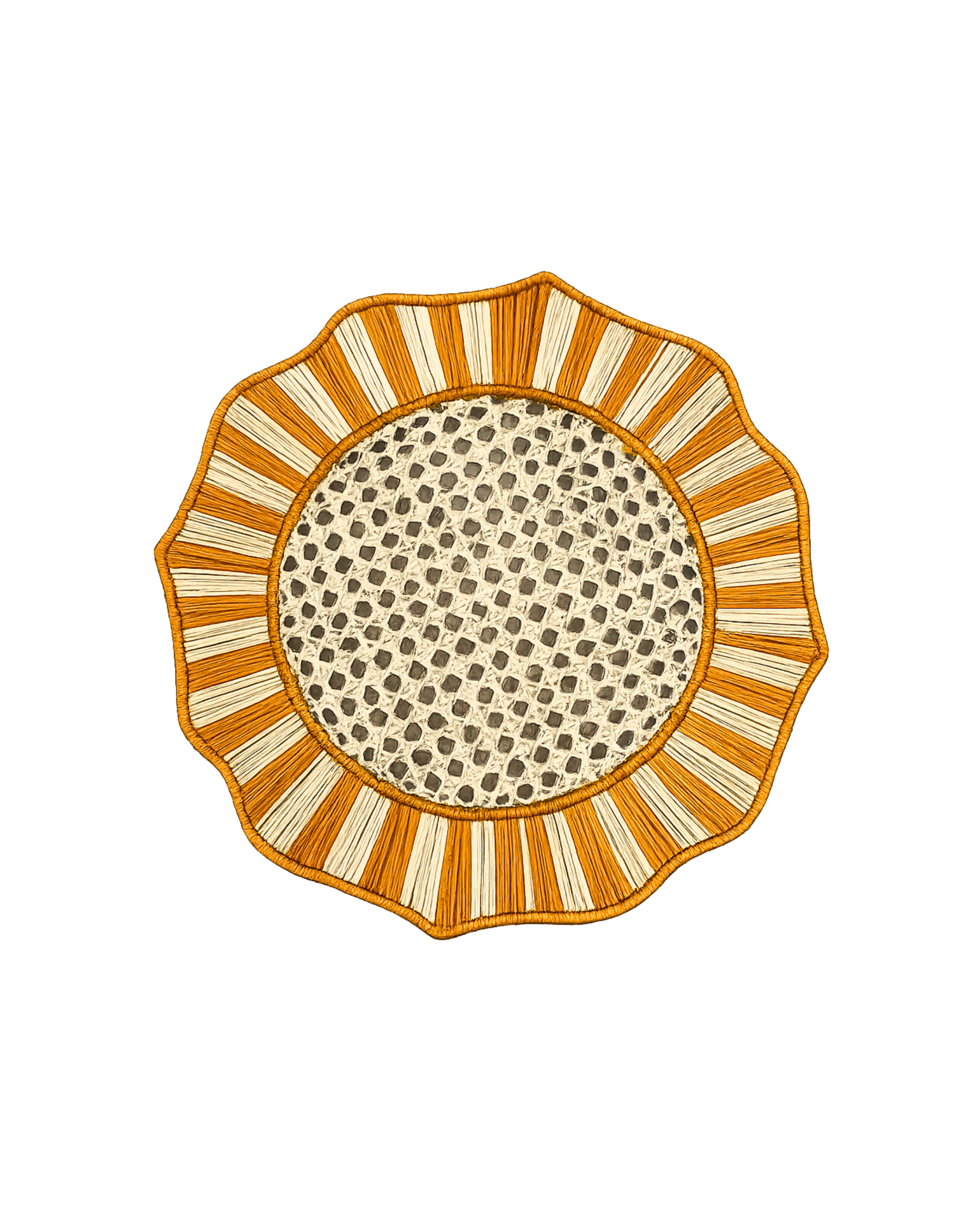 Tischset Liz aus Iraca-Palme Handgewebt Orange, 2er Set