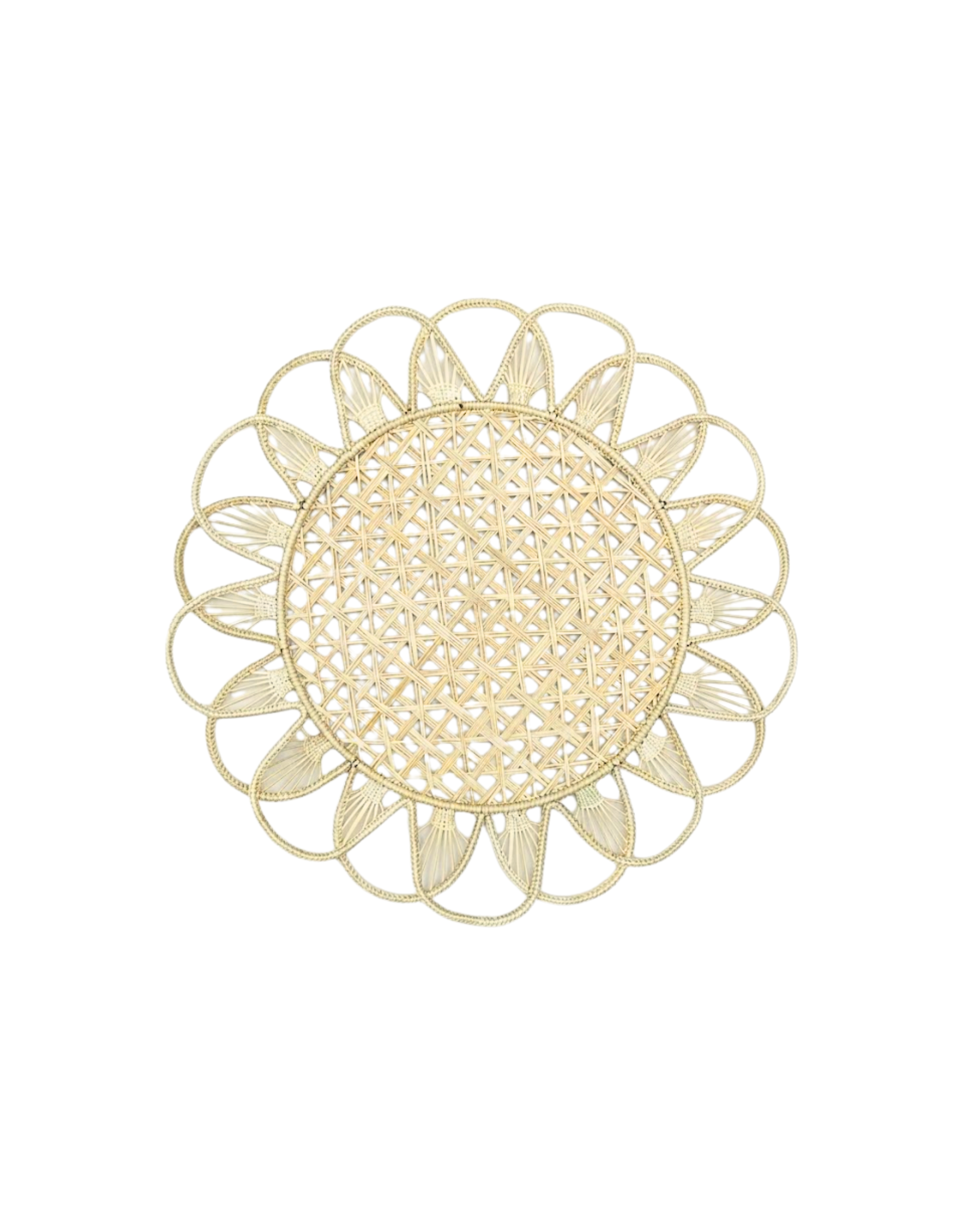 Tischset Handgewebt Sonnenblume Boho-Stil, 2er Set