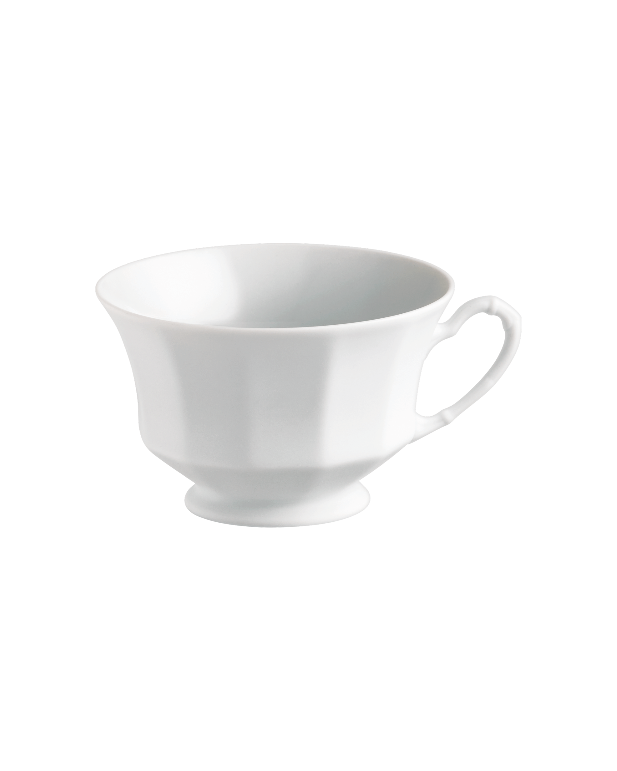 Fürstenberg Porzellan Kaffee-/Teeobertasse Weiß GRECQUE Satiniert