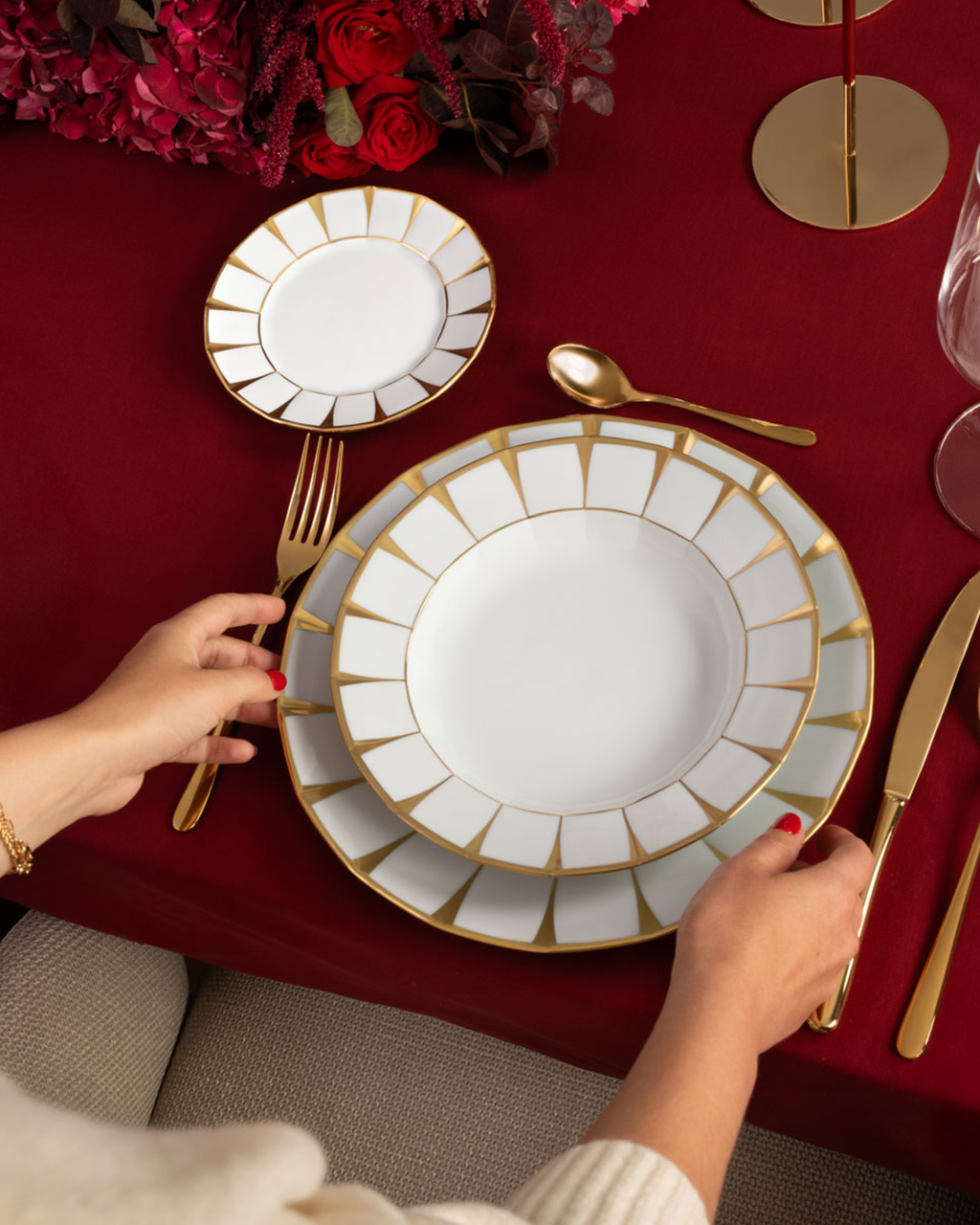 Fürstenberg Porzellan Suppenteller Gold GRECQUE Athena