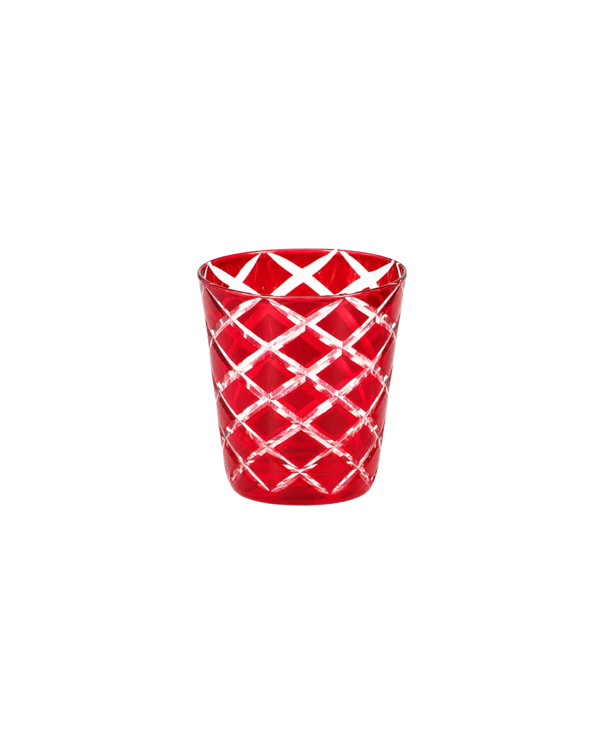 Kristallglas Dio Rot, 4er Set