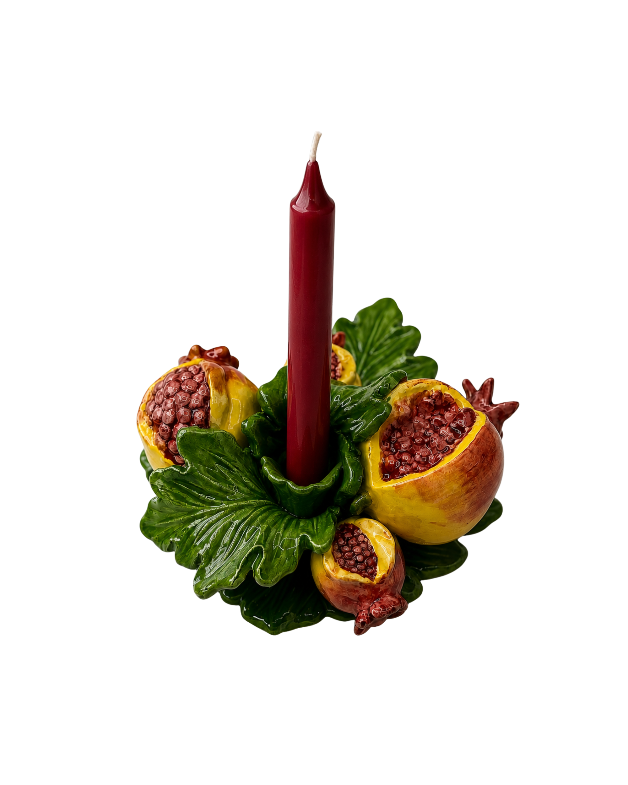Kerzenständer Granatapfel Keramik