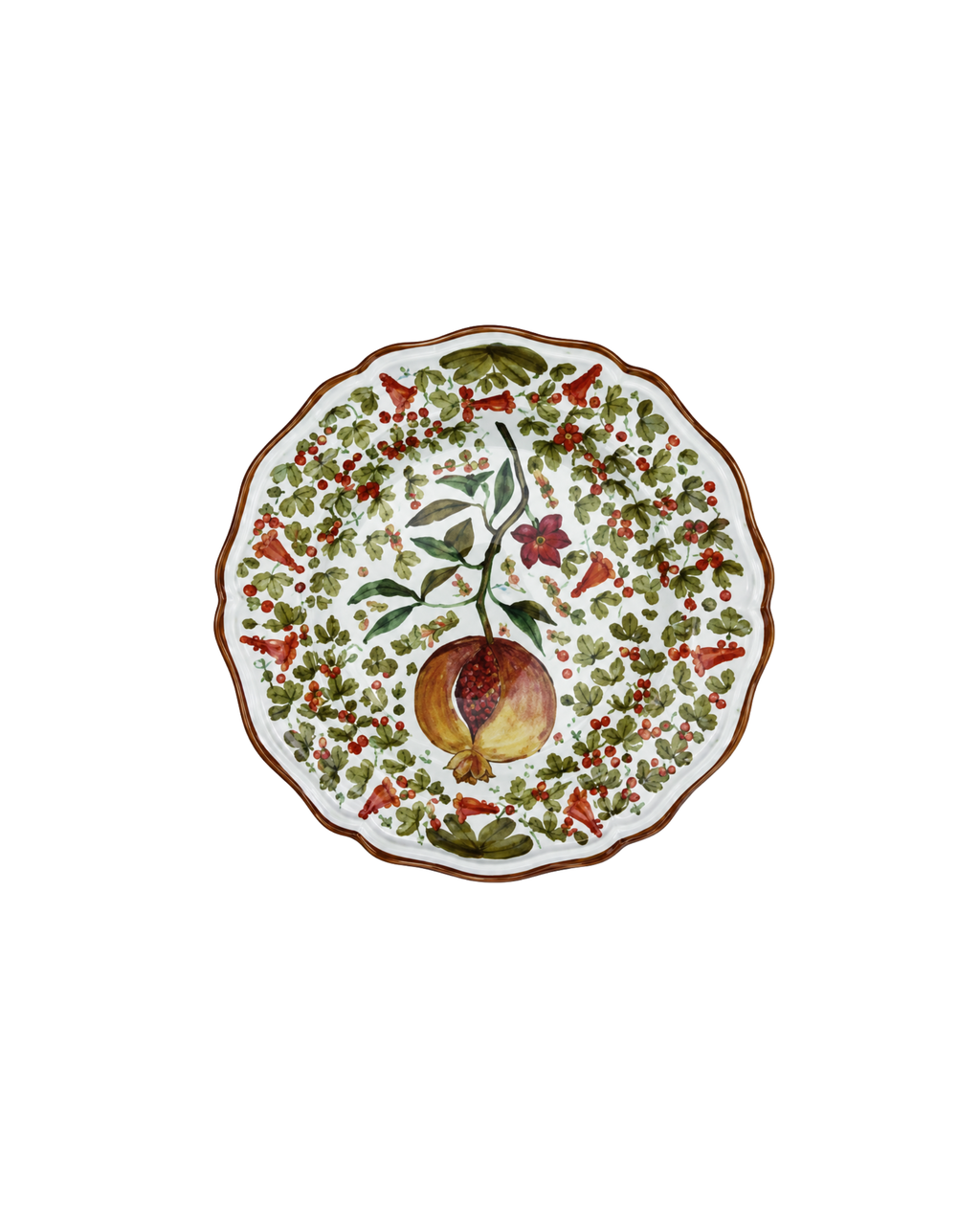 Speiseteller Granatapfel Keramik, 4er Set