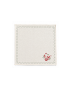Serviette Leinen Granatapfel bestickt, 4er-Set