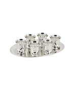Schnapsset Versilbert 7-teilig