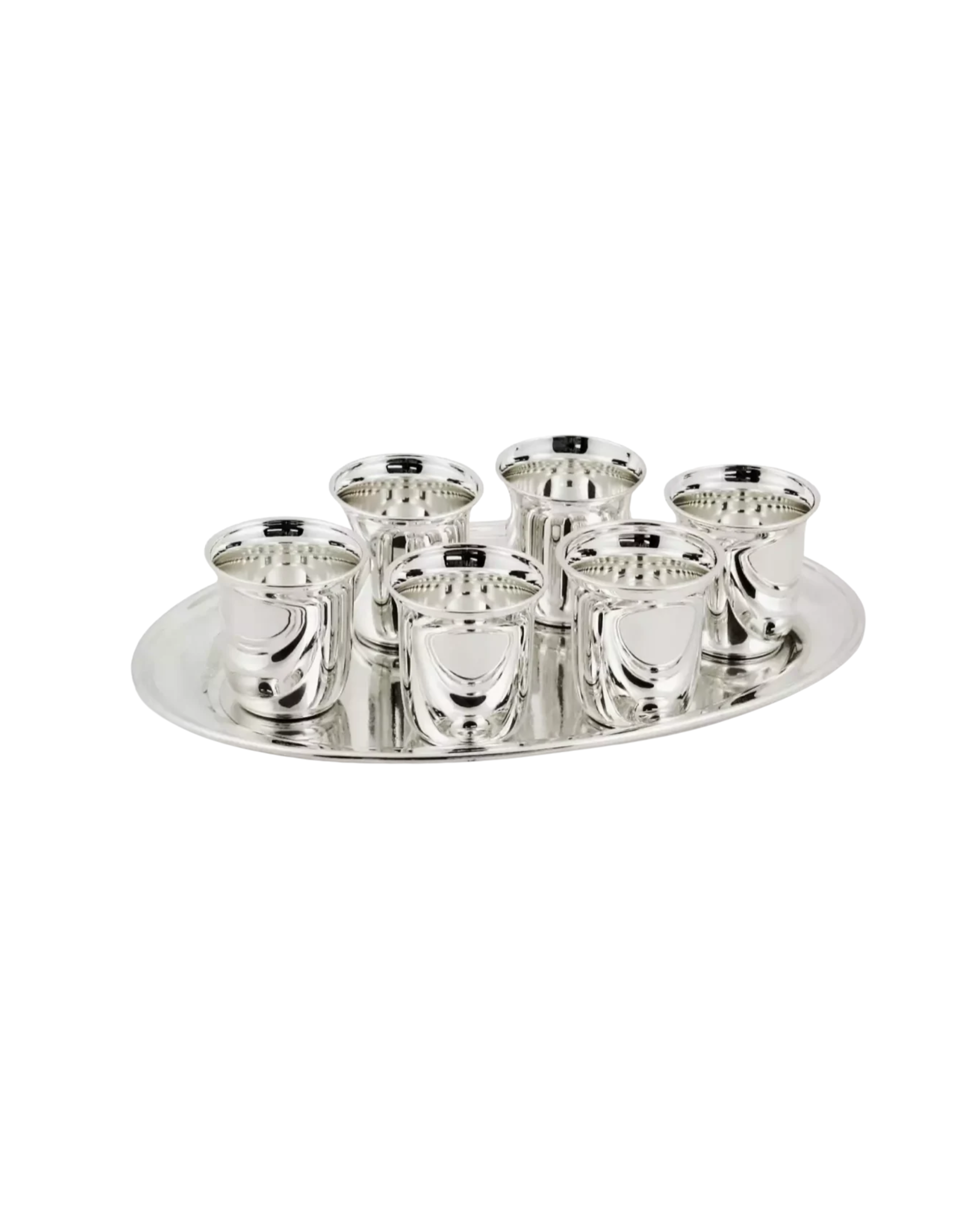 Schnapsset Versilbert 7-teilig