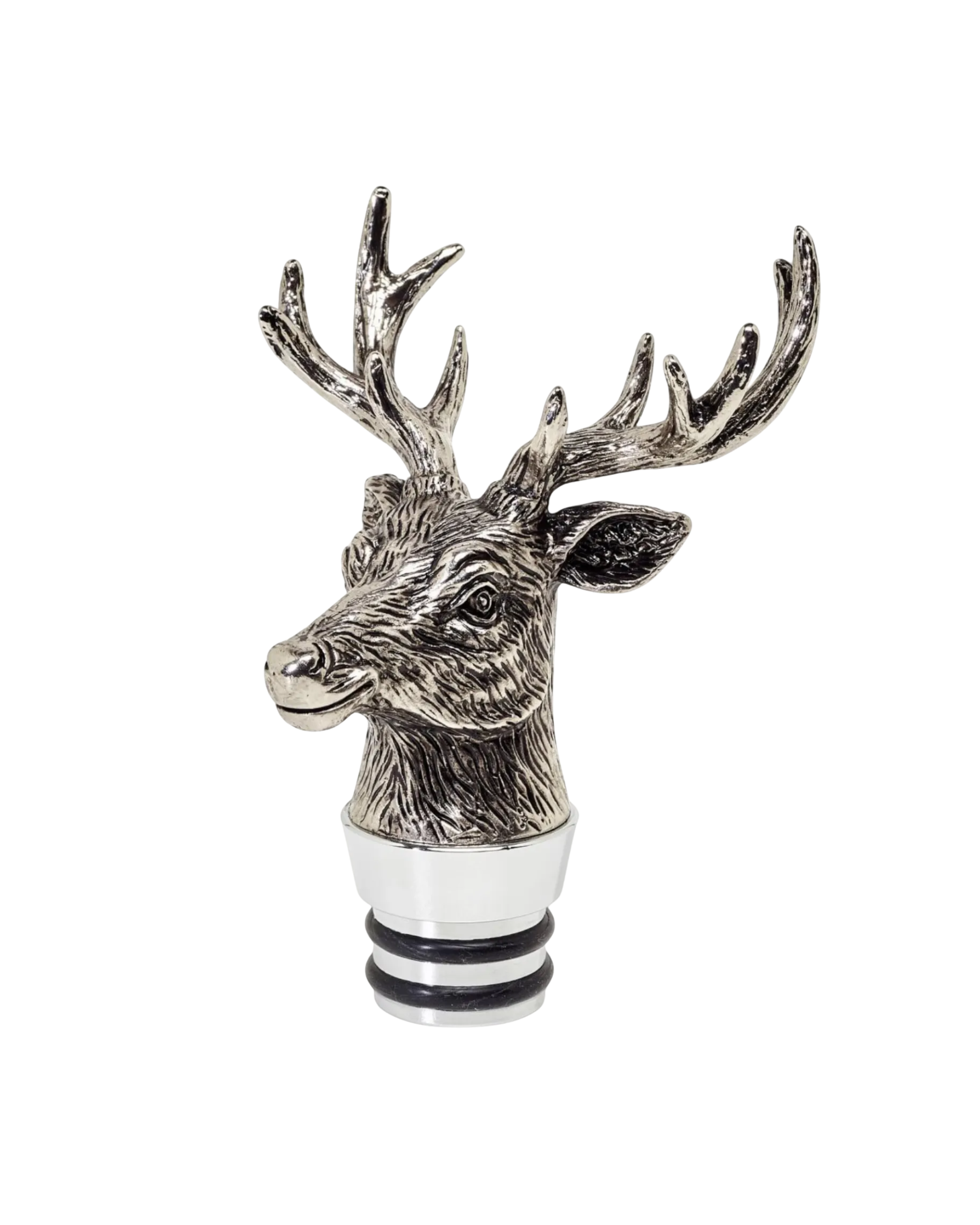 Whiskykaraffe Hirschkopf aus Kristallglas