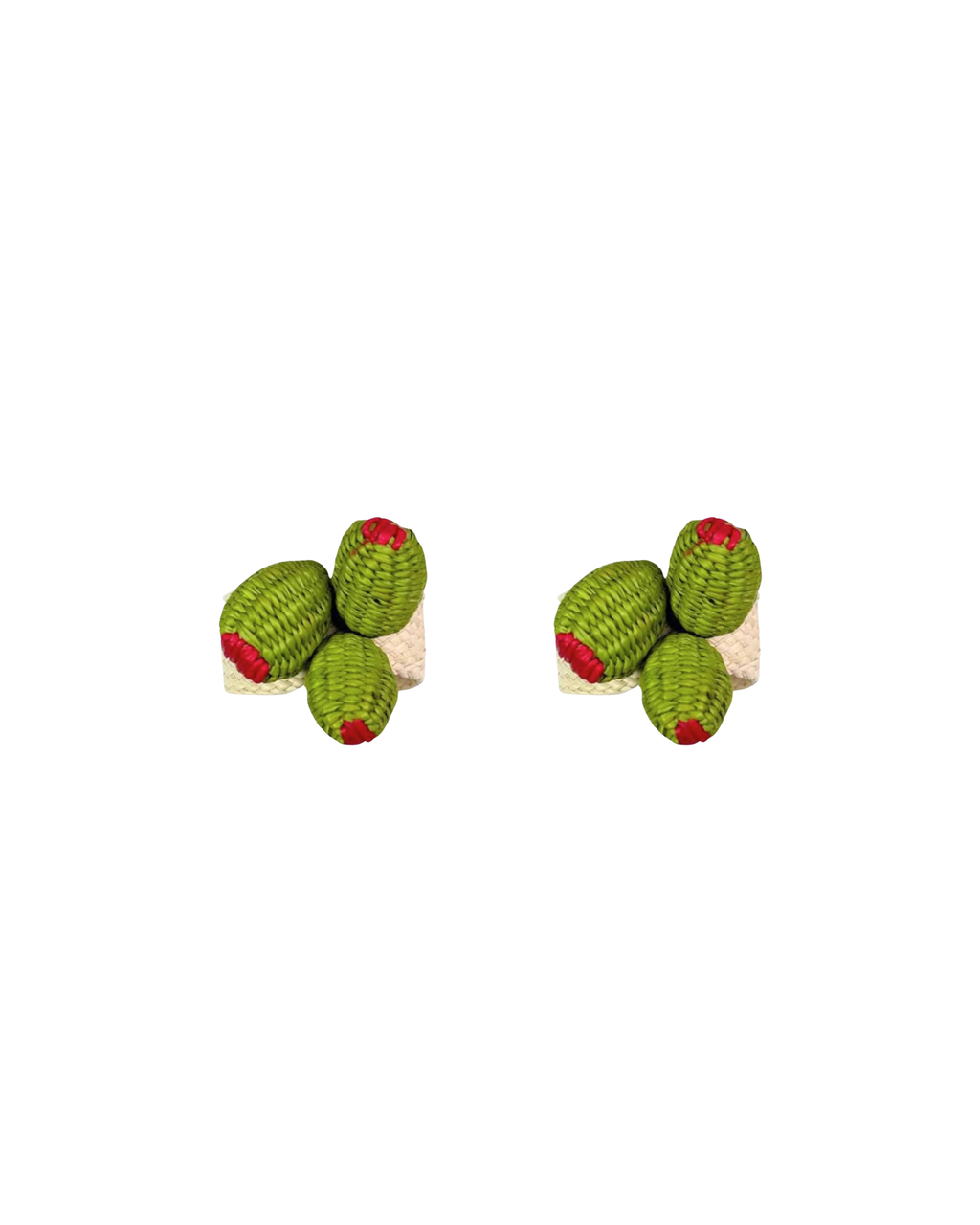 Serviettenring Oliven handgeflochten, 2er Set