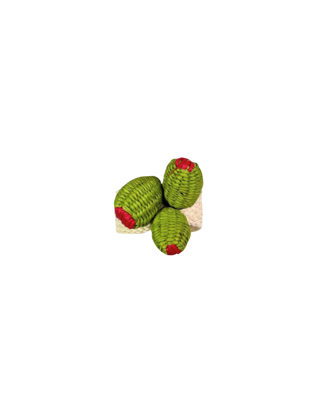 Serviettenring Oliven handgeflochten, 2er Set