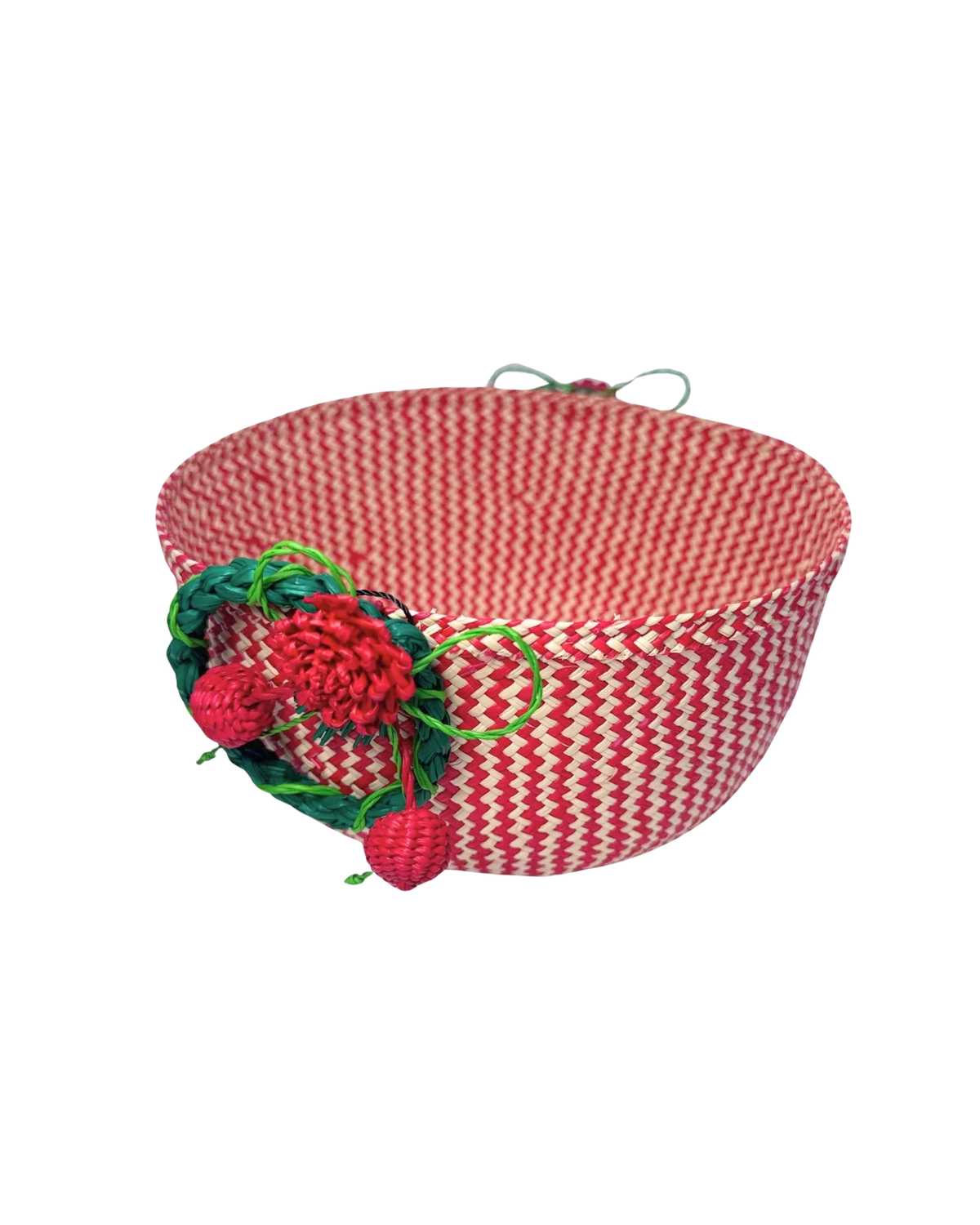 Brotkorb Weihnachtskranz Rot