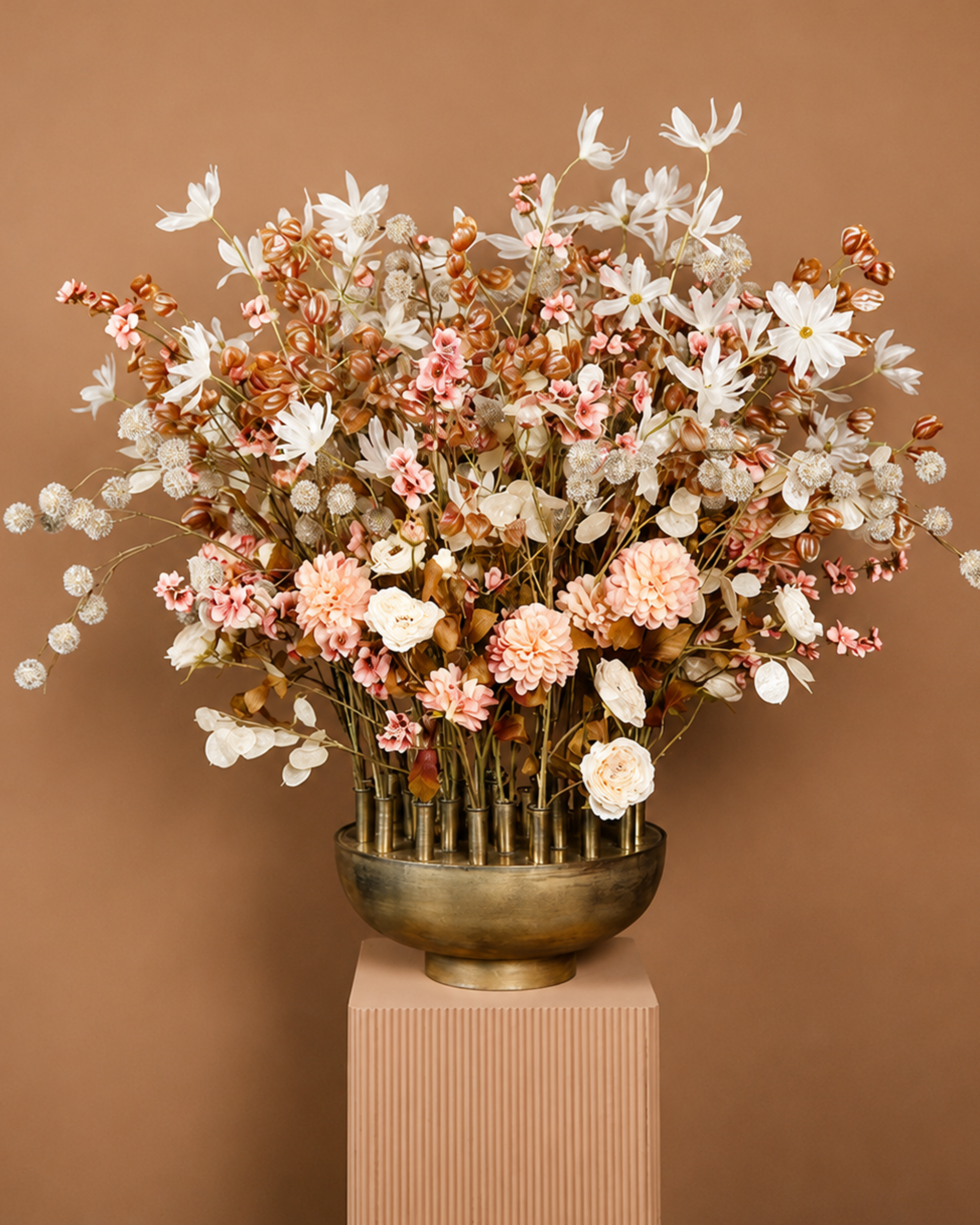 Zinnien Zweig Rosa Realtouch