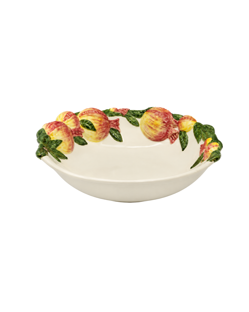 Salatschüssel Granatapfel Handbemalt