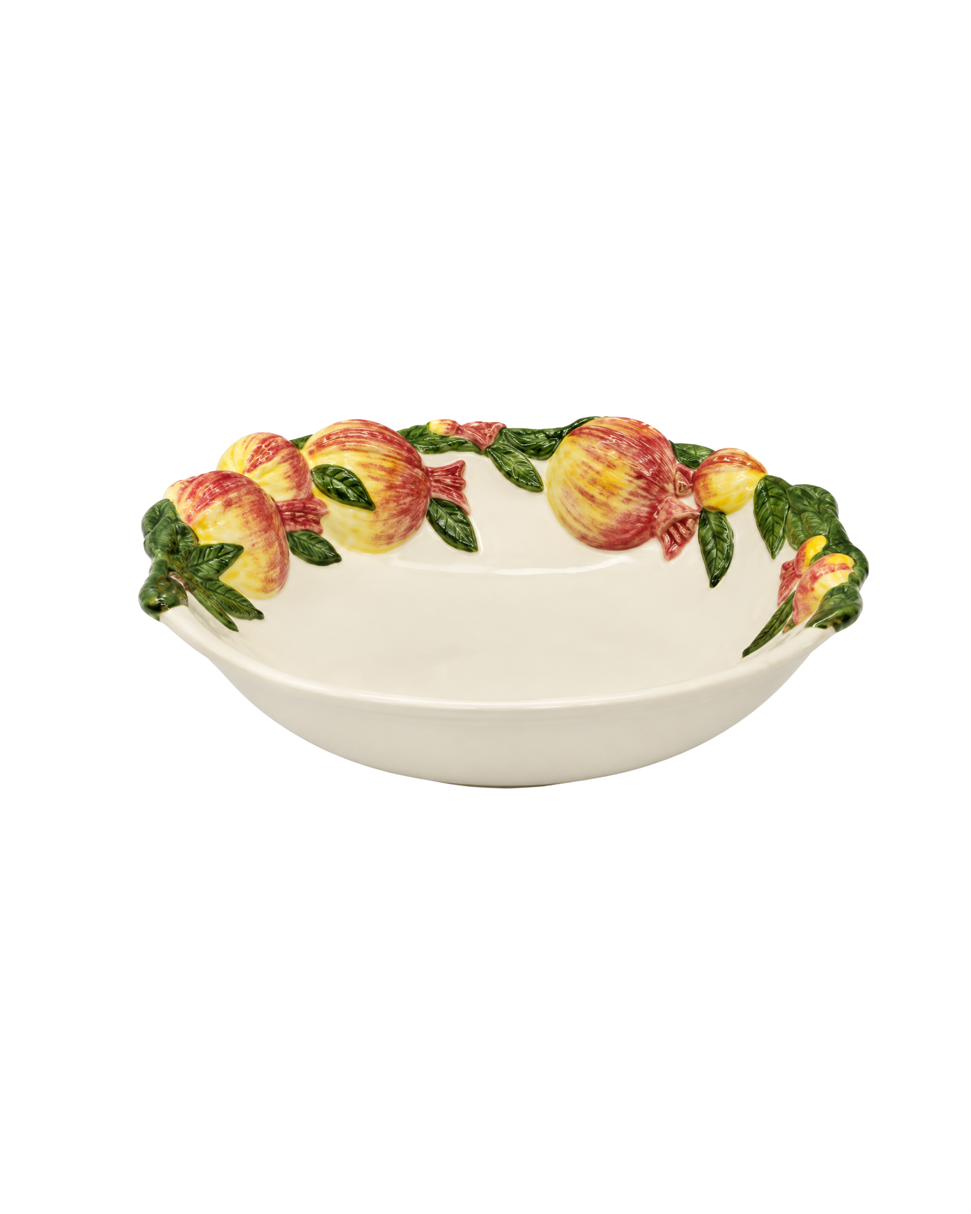 Salatschüssel Granatapfel Handbemalt