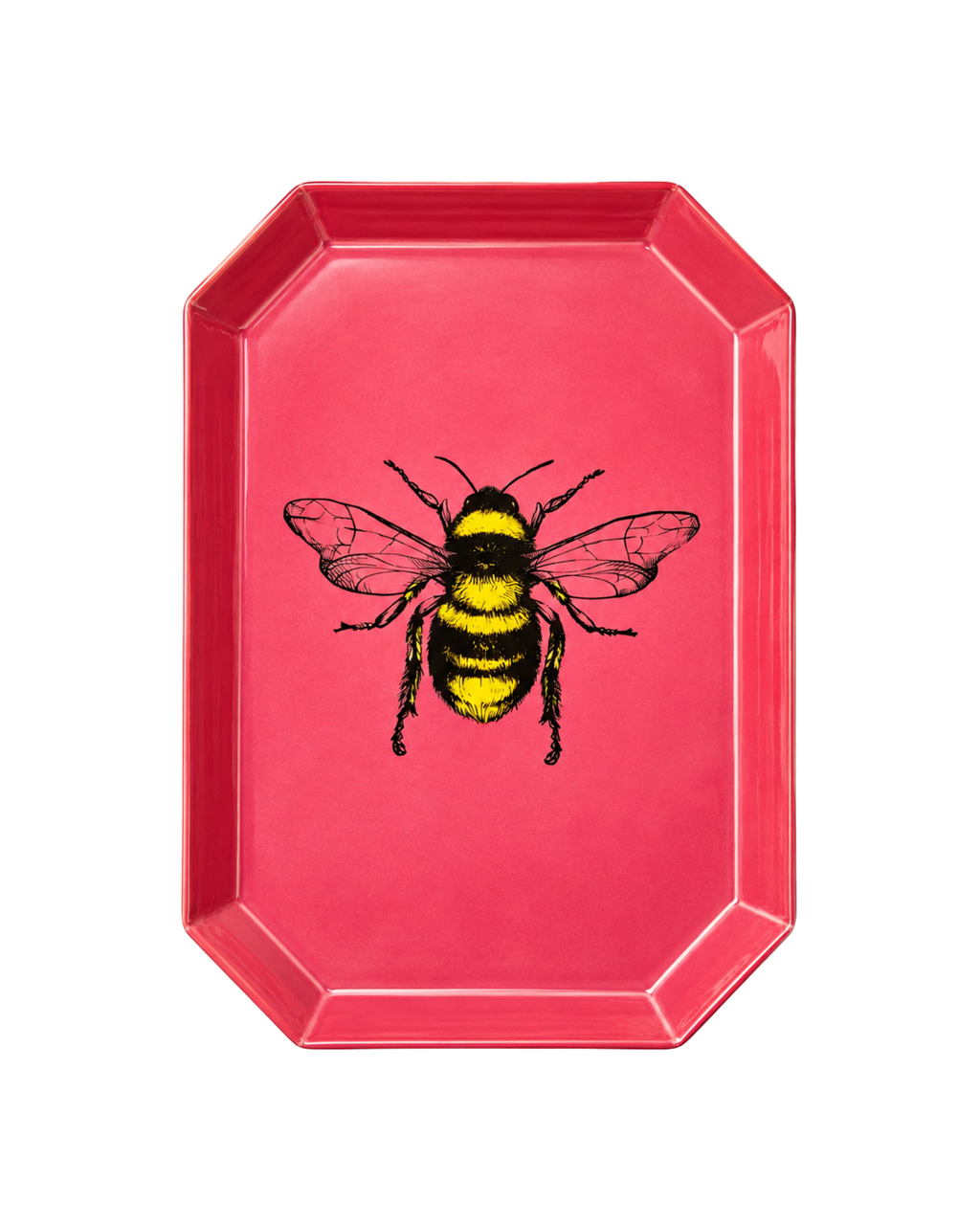 Tablett Biene Pink
