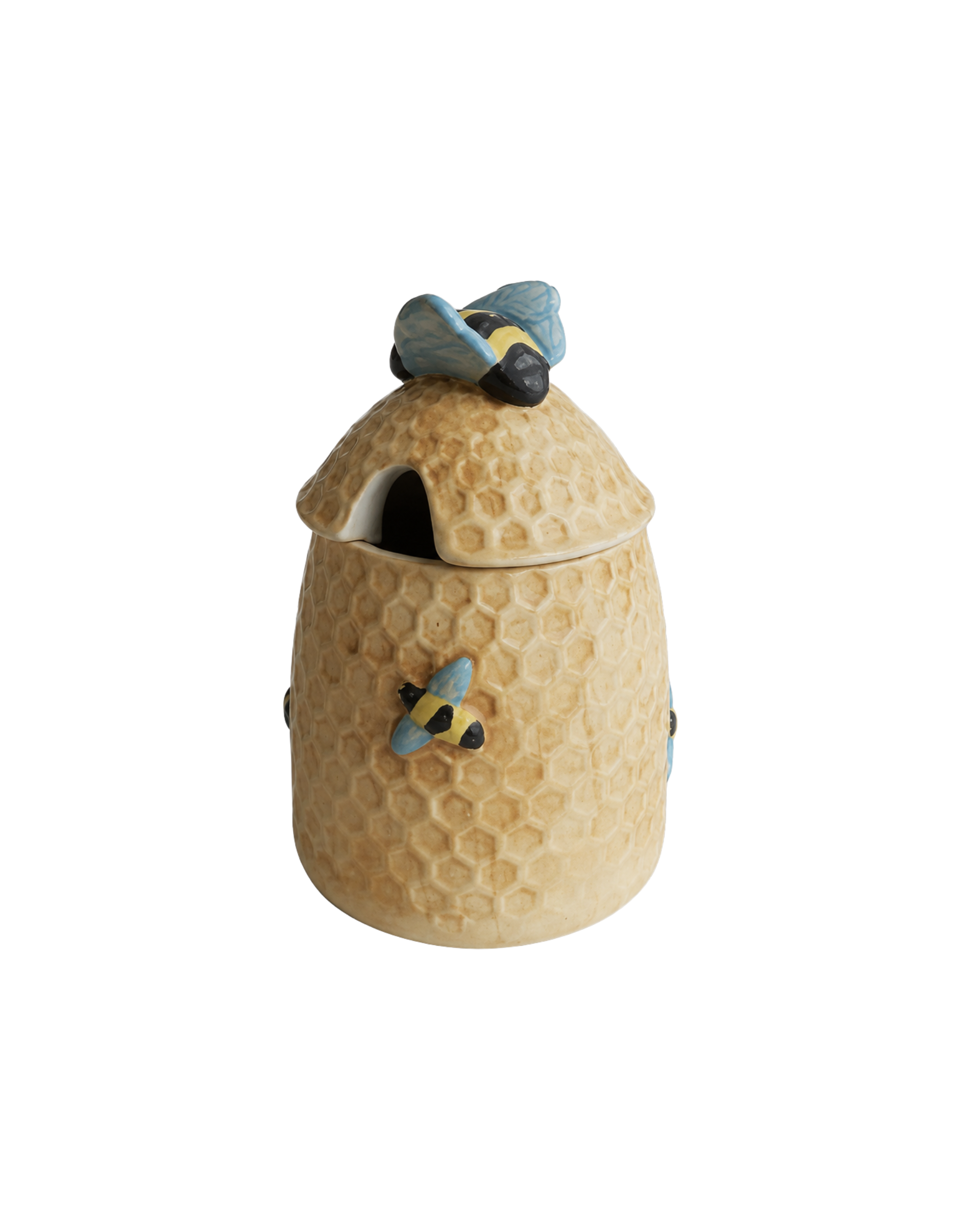 Honigtopf Bienenkorb Handbemalt