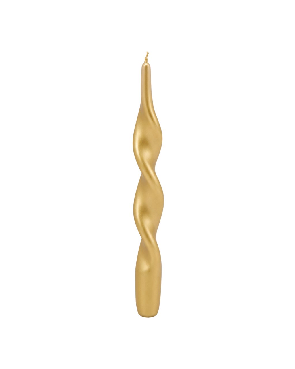 Stabkerze gedreht Gold