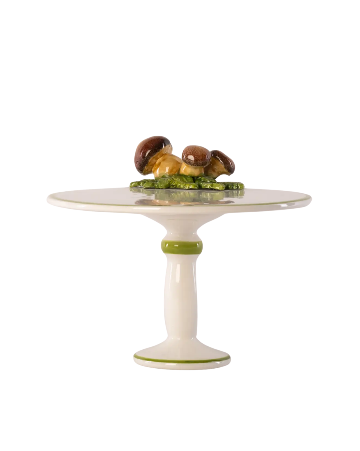 Kuchenplatte Pilz Keramik Handbemalt 26cm