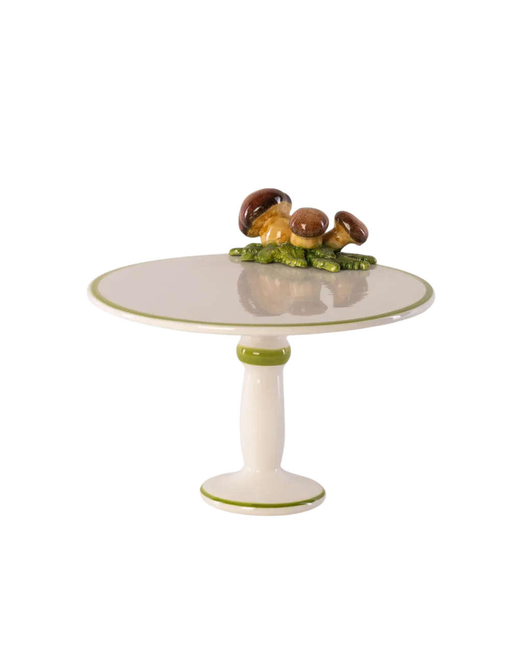 Kuchenplatte Pilz Keramik Handbemalt 26cm