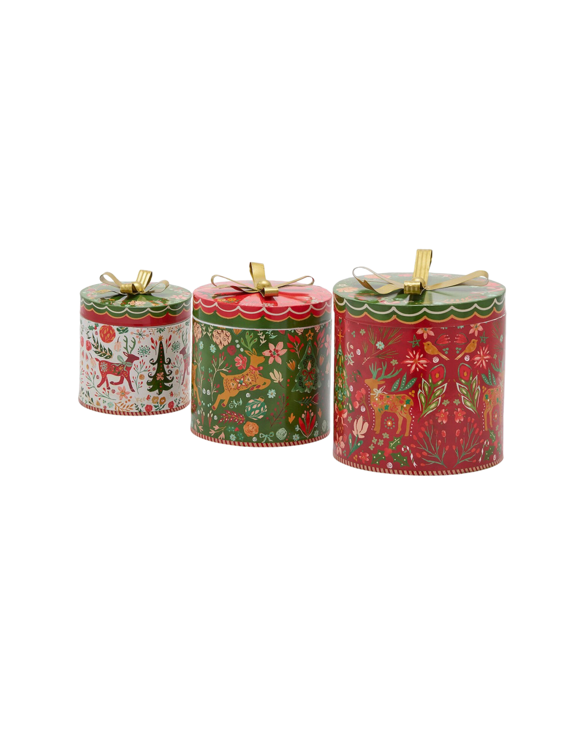 Tins Noel Round, Set of 3
