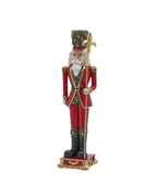 Nussknacker Soldat Figur Grün-Rot, 50 cm