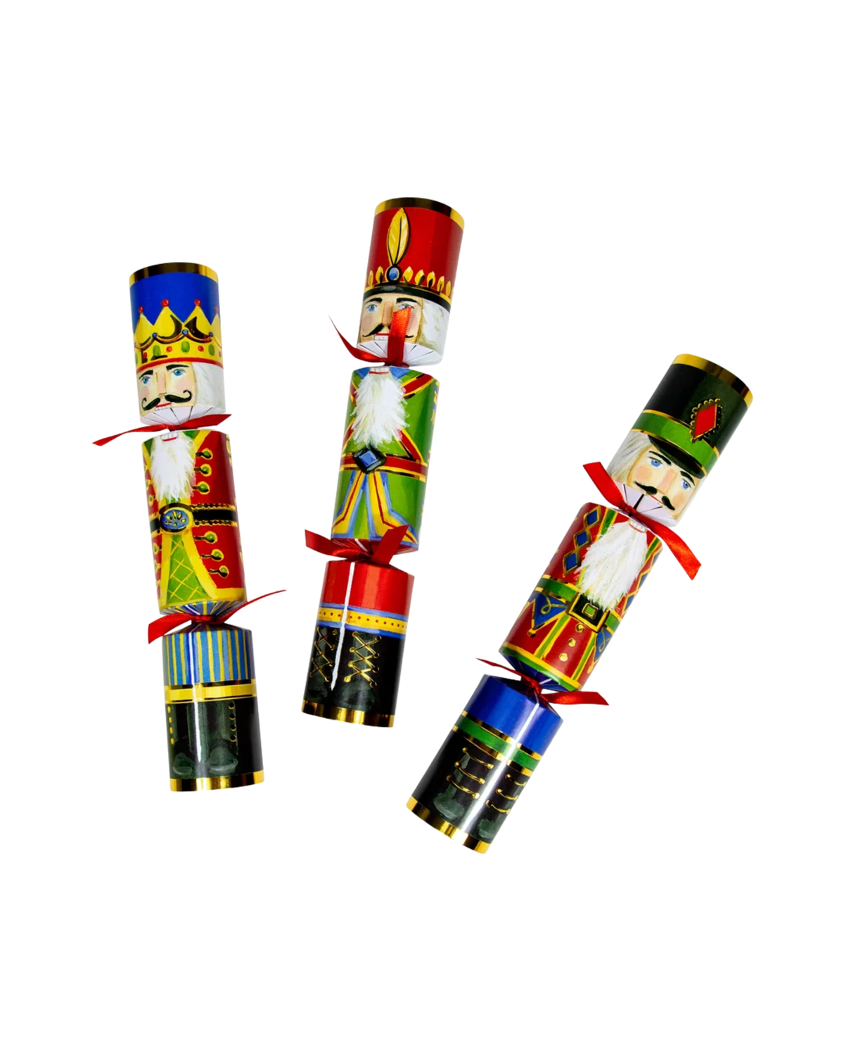 Weihnachtscracker Nussknacker, 6er Set, 30 cm