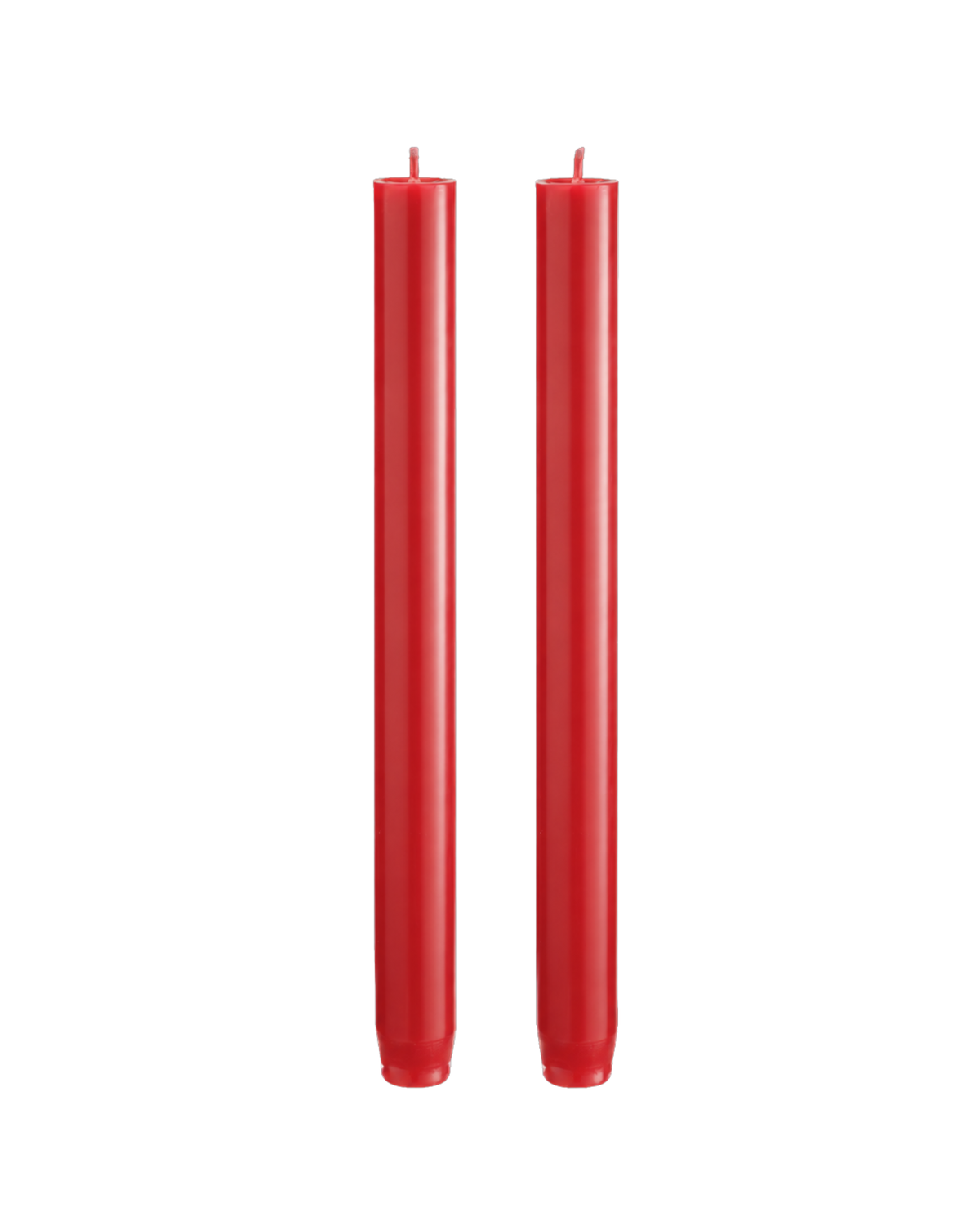 Stabkerzen Zinnober Rot, 2er Set