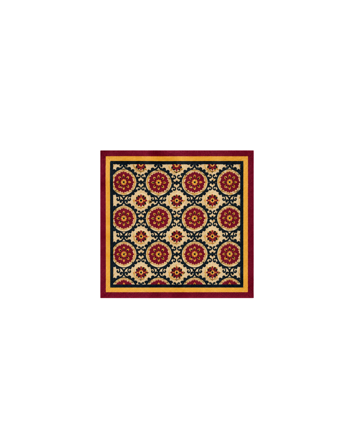 Servietten Baumwolle Bedruckt Ikat-Muster, 4er Set