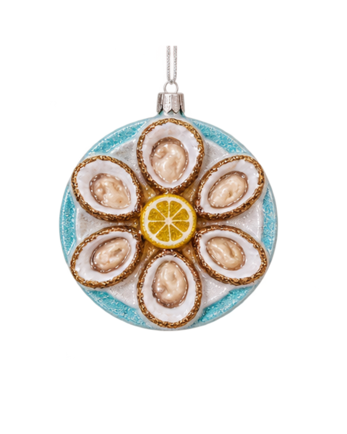 Christbaumschmuck Austernteller