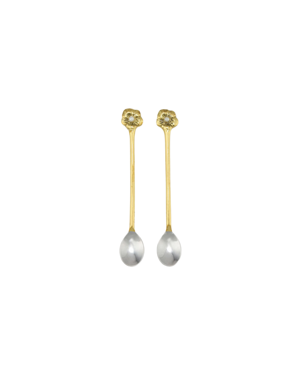 Teelöffel Set mit Blume