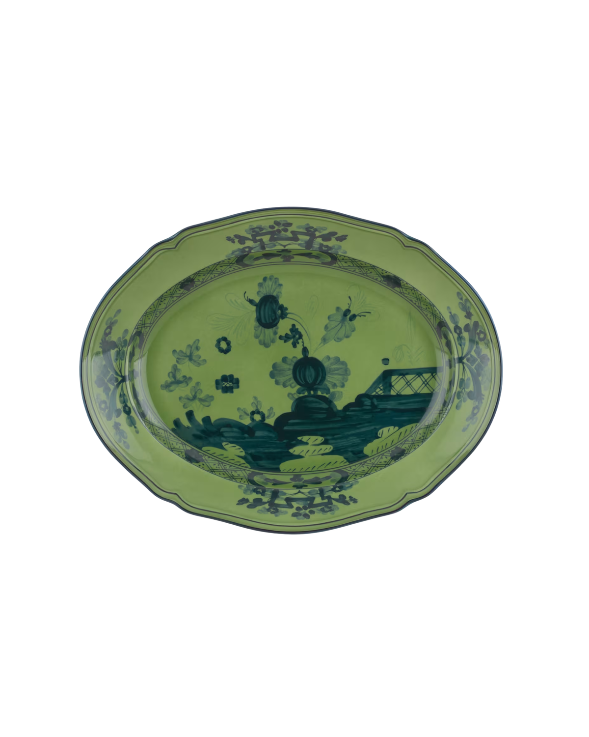 Ginori Oriente Italiano Servierplatte Malachite