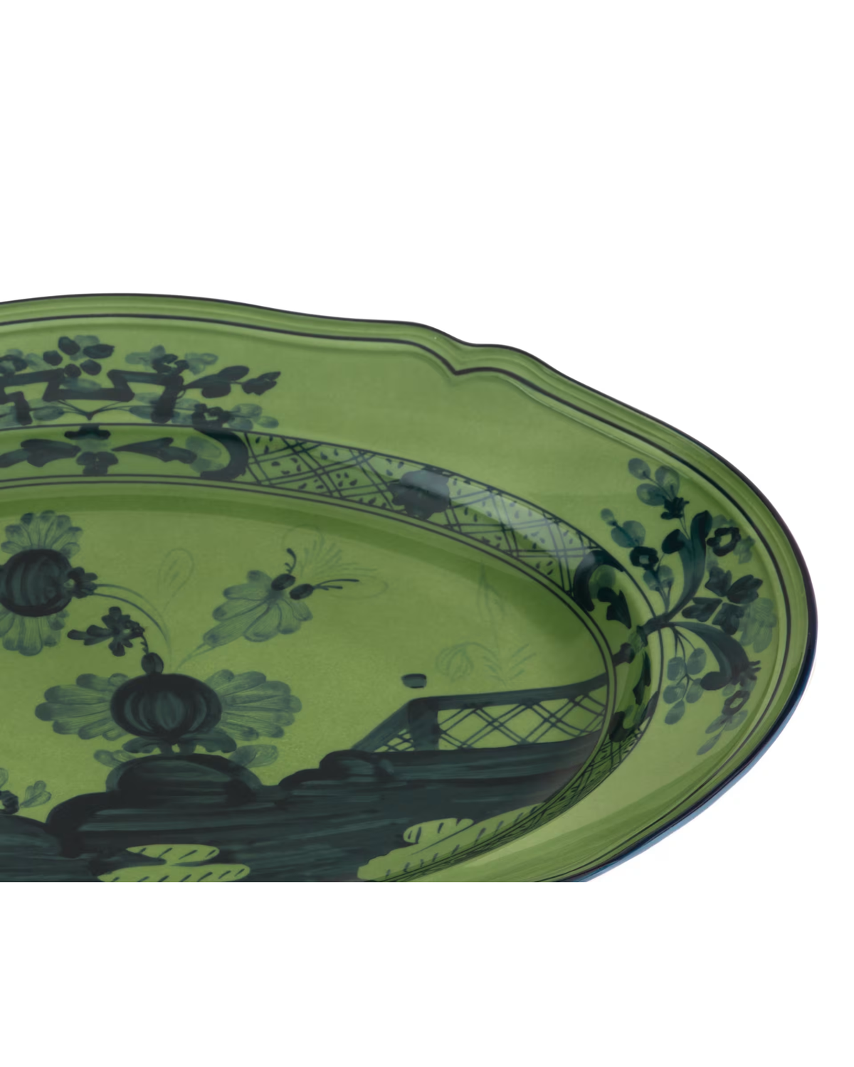Ginori Oriente Italiano Servierplatte Malachite