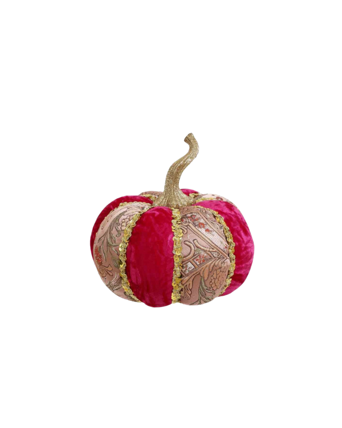 Velvet Hokkaido Pumpkin Pink with Glitter