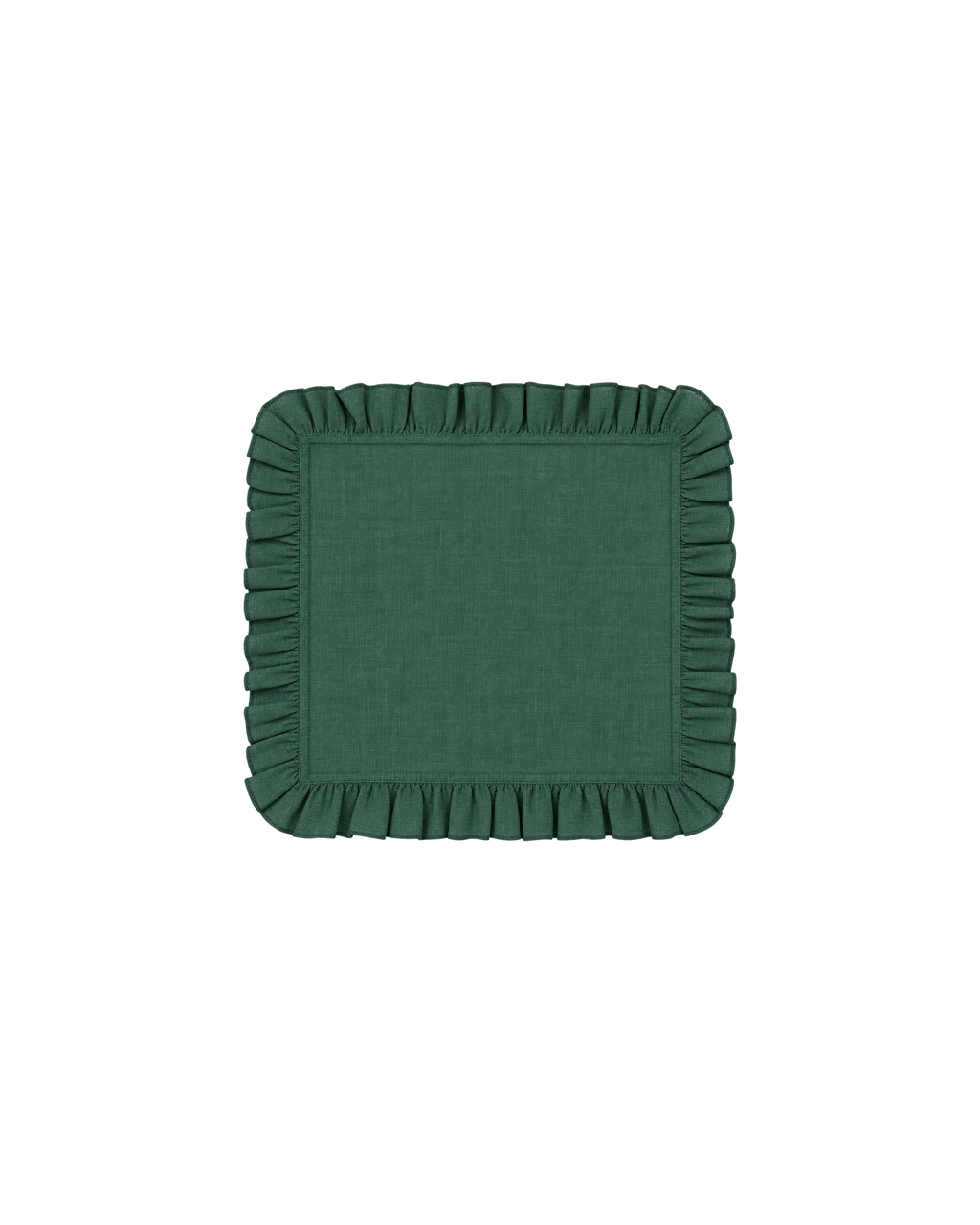 Linen Napkin Bosso Dark Green, Set of 2