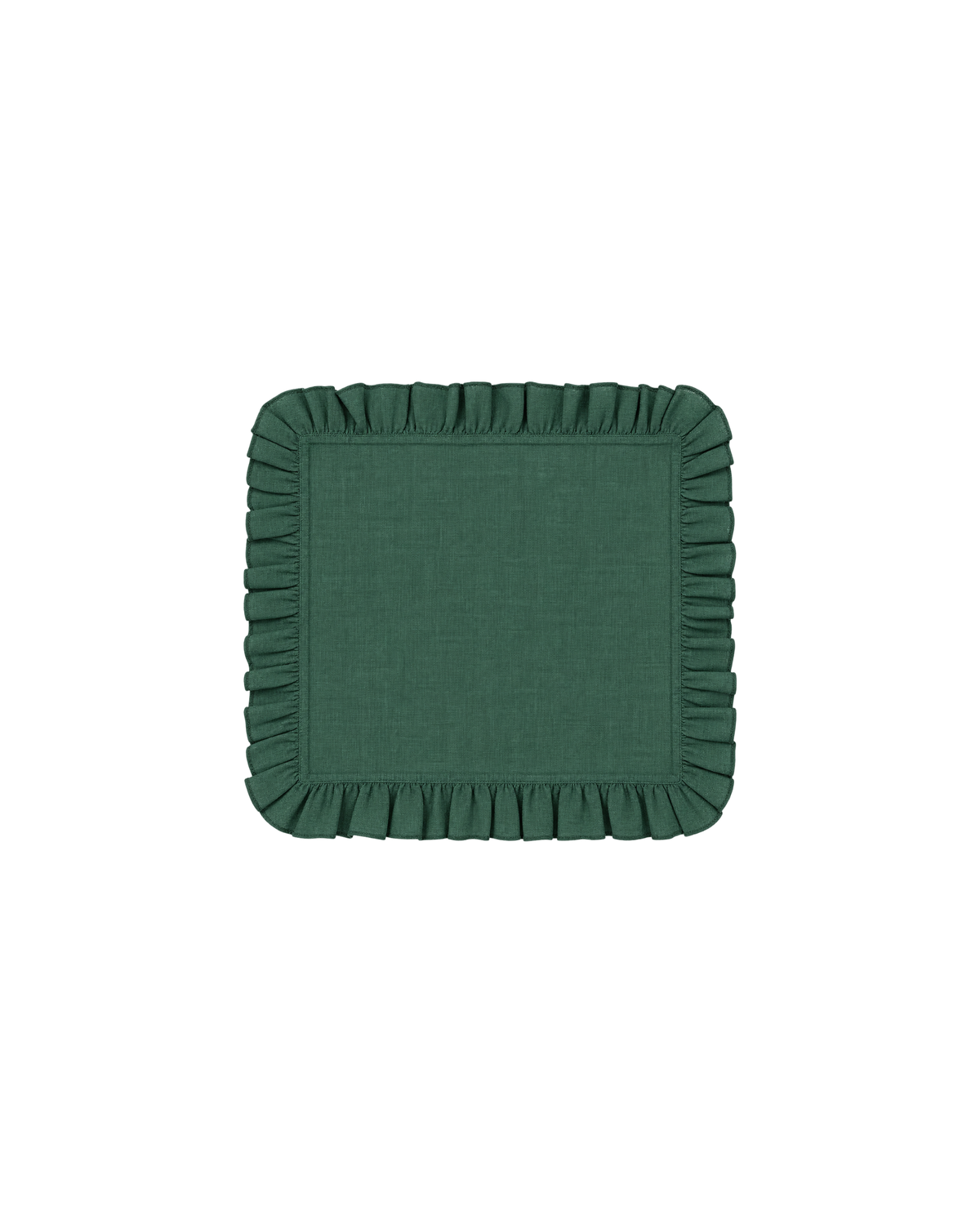 Linen Napkin Bosso Dark Green, Set of 2