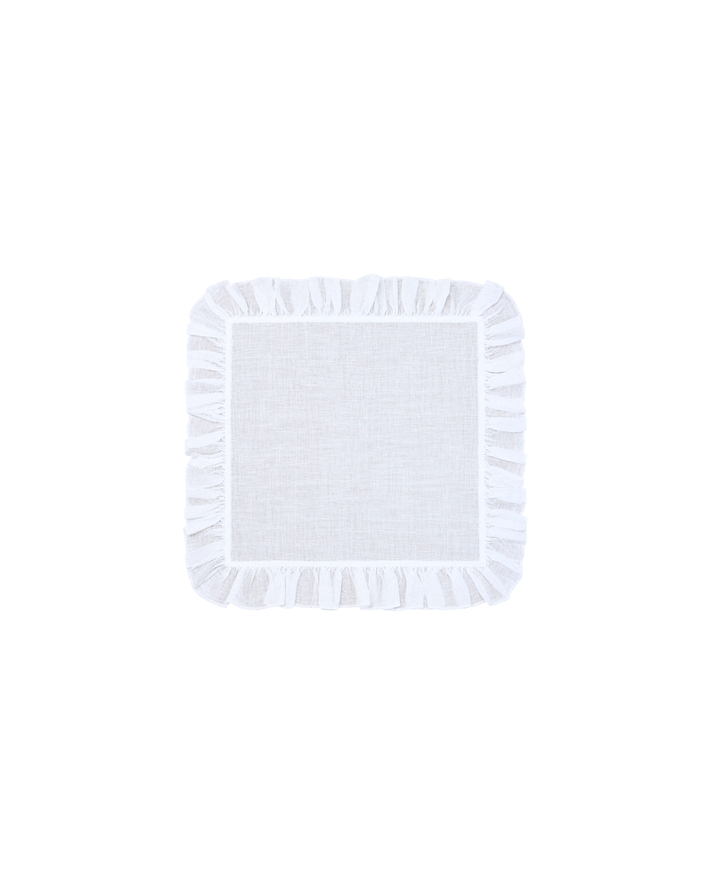 Leinenserviette Avorio Weiß, 2er Set