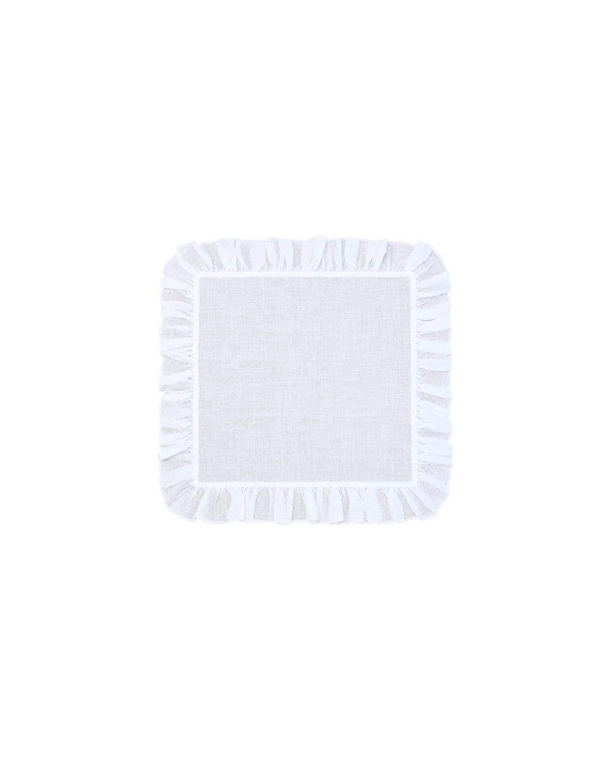 Leinenserviette Avorio Weiß, 2er Set