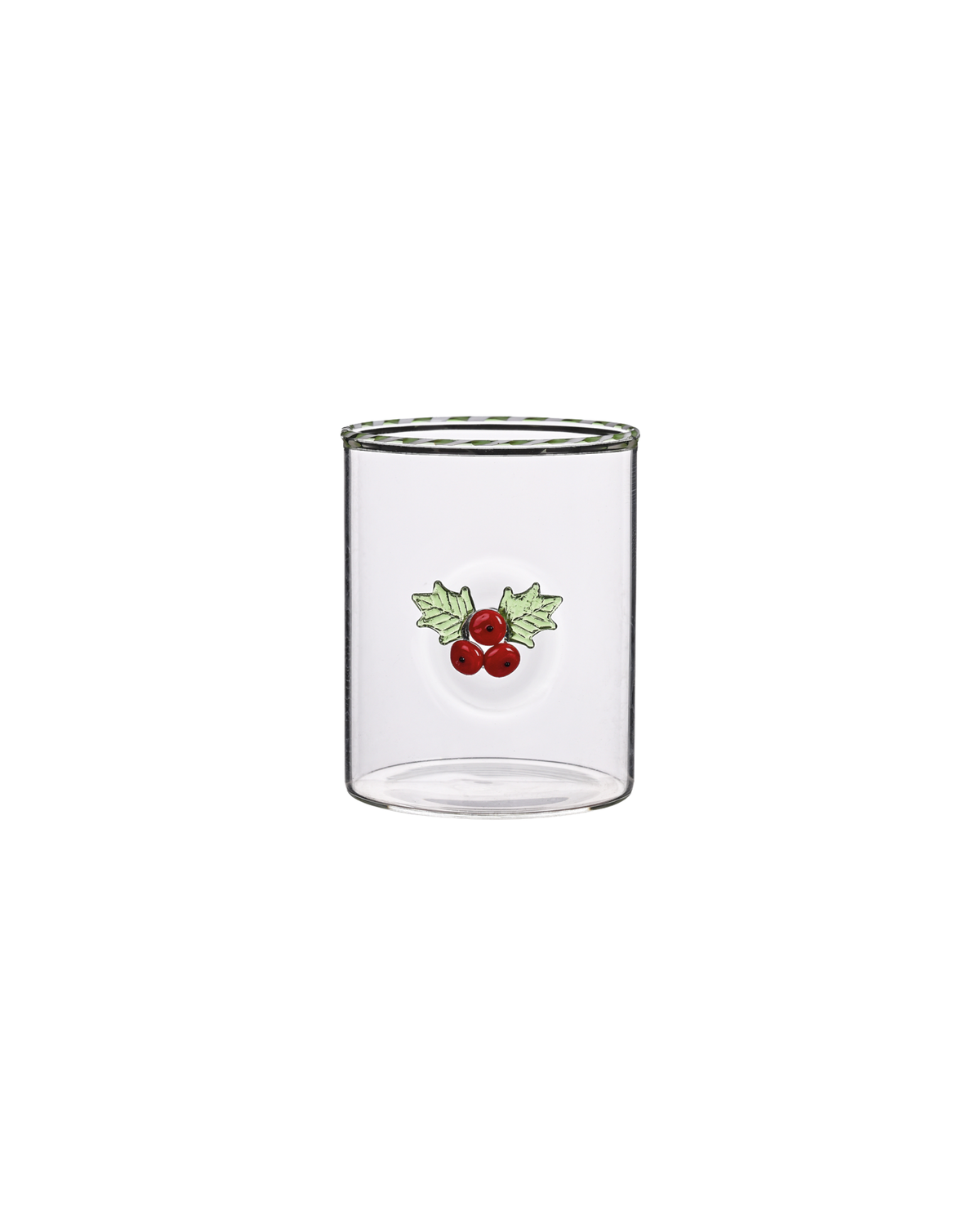 Trinkglas mit Ilex