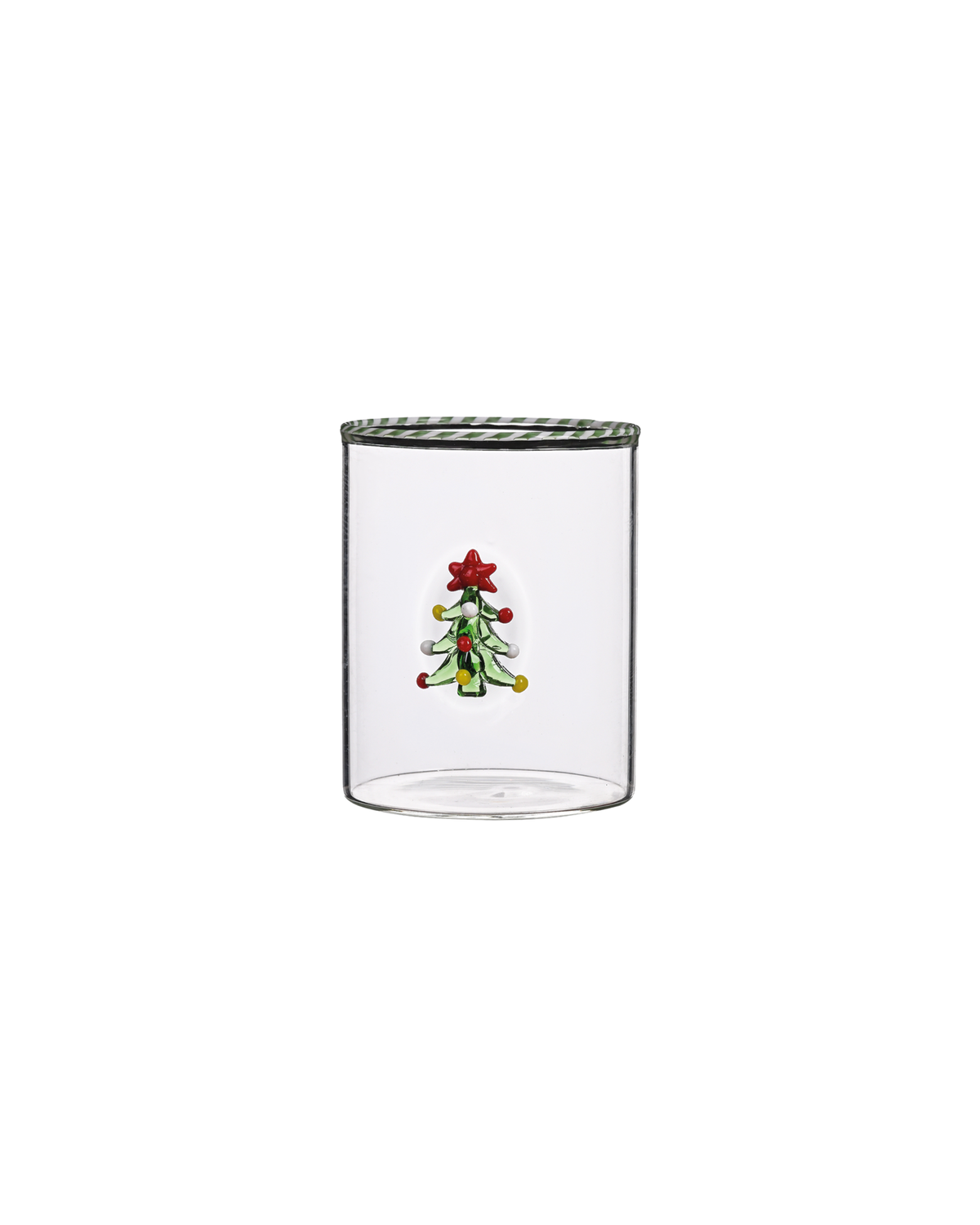 Trinkglas mit Tannenbaum