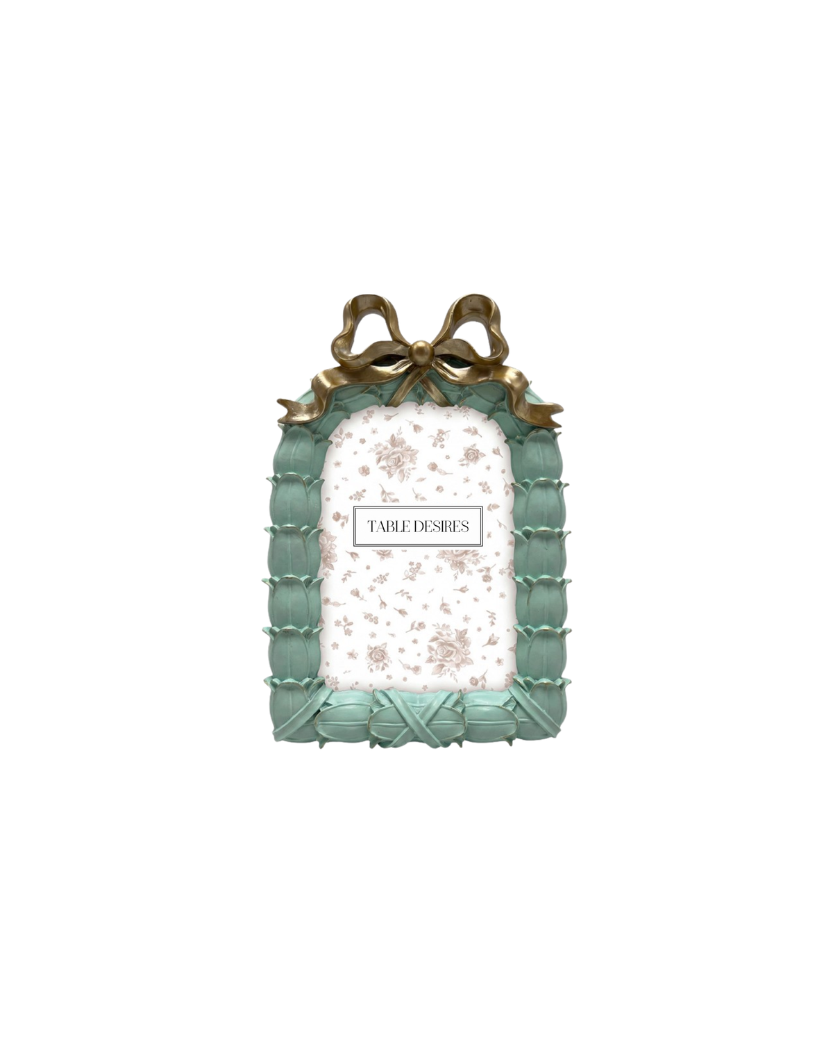 Bilderrahmen Mint-Gold, 10x15cm