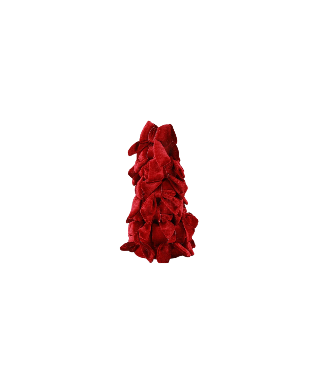Schleifenbaum Samt Bordeaux, S, 20 cm