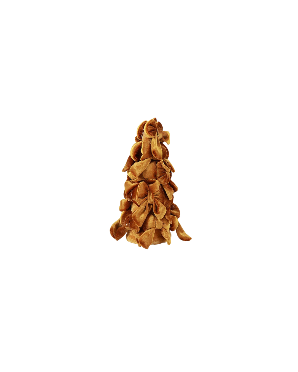 Schleifenbaum Samt Dunkelbraun, S, 20 cm