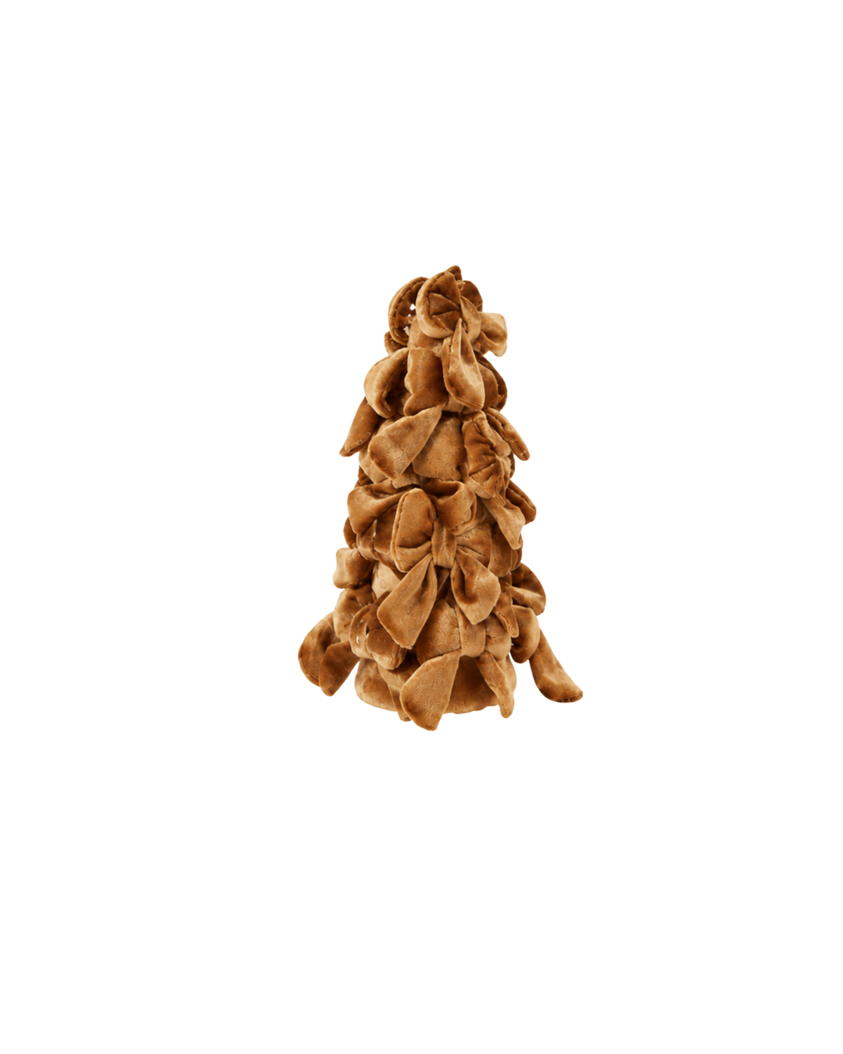 Schleifenbaum Samt Dunkelbraun, M, 40 cm