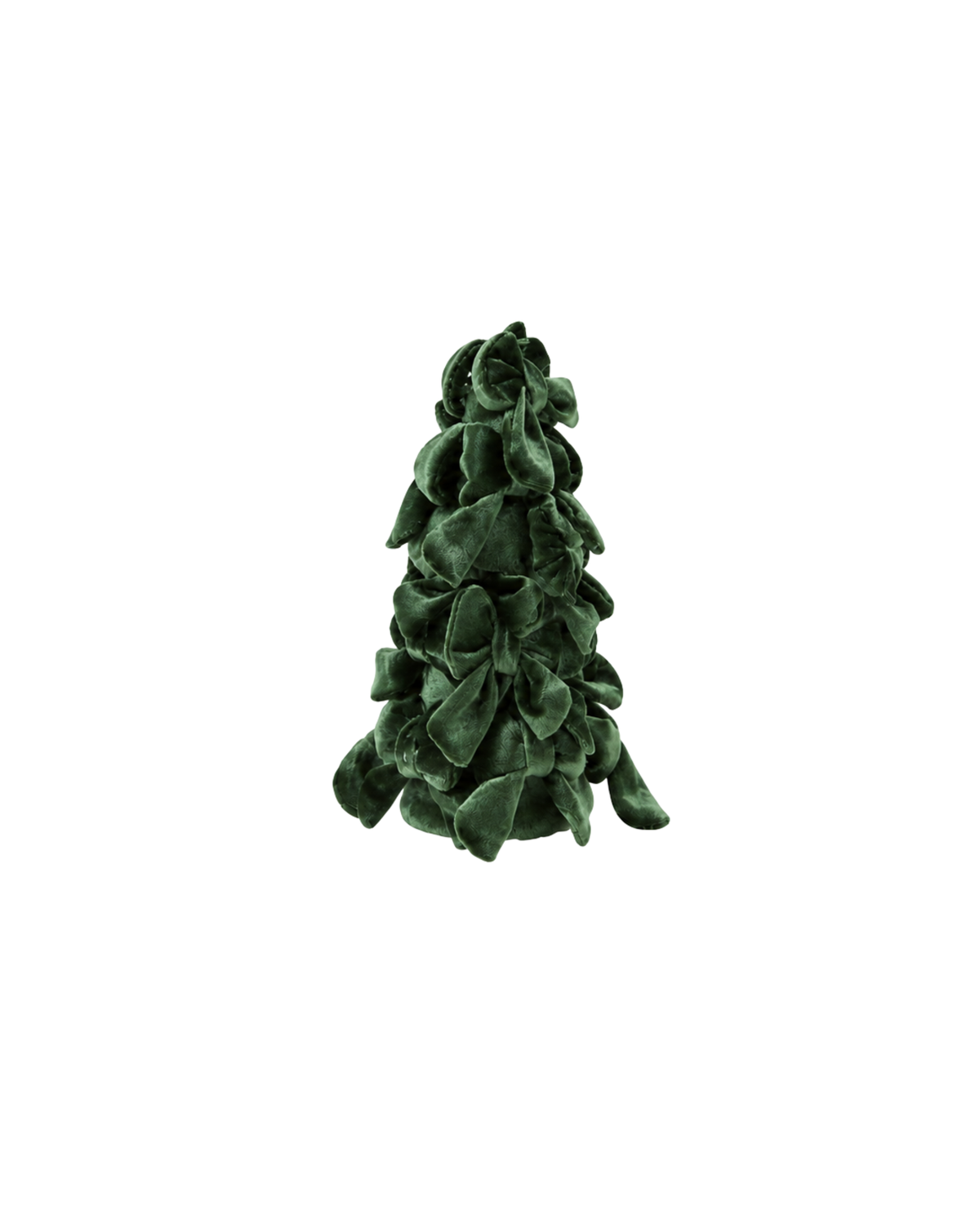Schleifenbaum Samt Dunkelgrün, M, 40 cm
